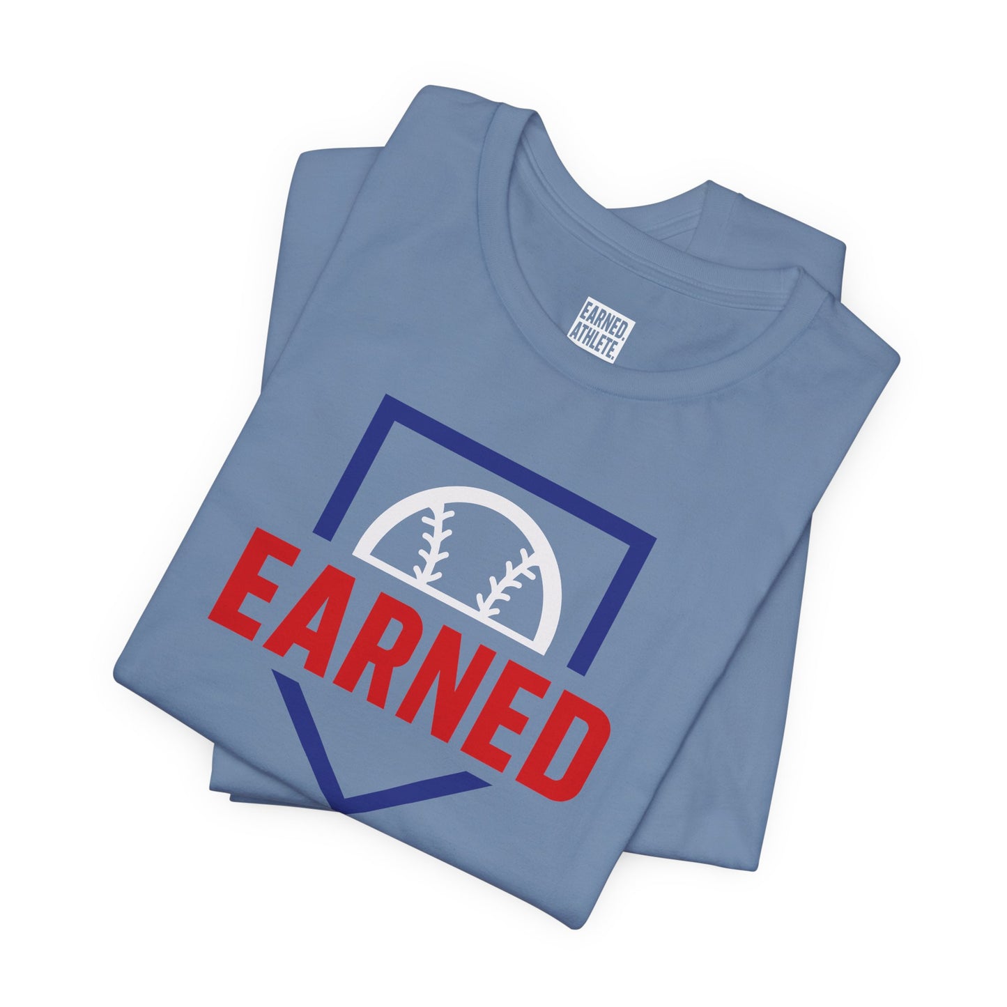 EARNED Logo Tee (Blue Plate)