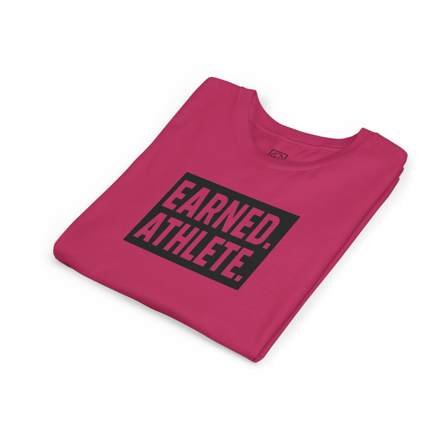EARNED. ATHLETE. Logo Youth Tee (Black Font)