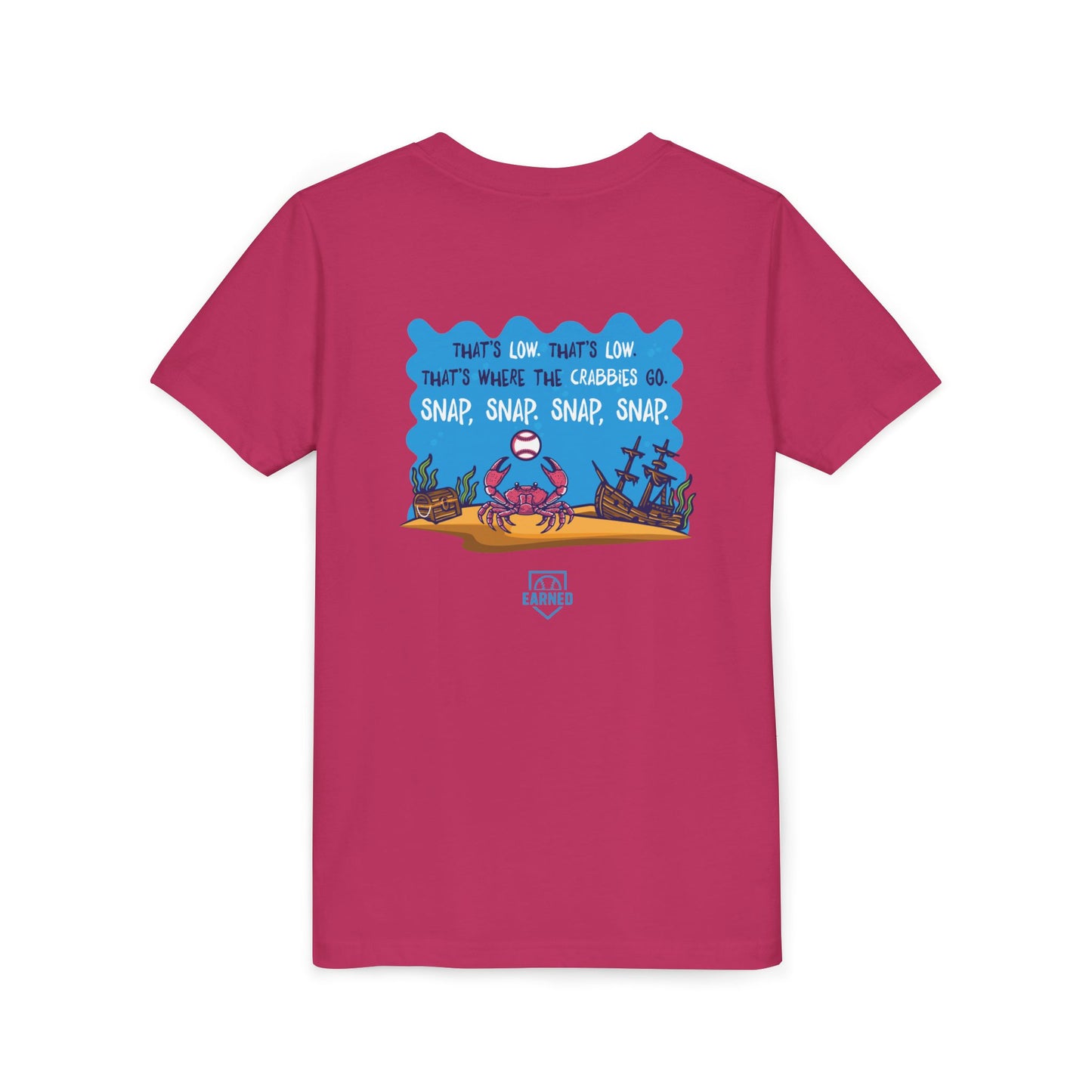 THAT'S LOW CRABBY Youth Tee - DUGOUT CHANT Collection