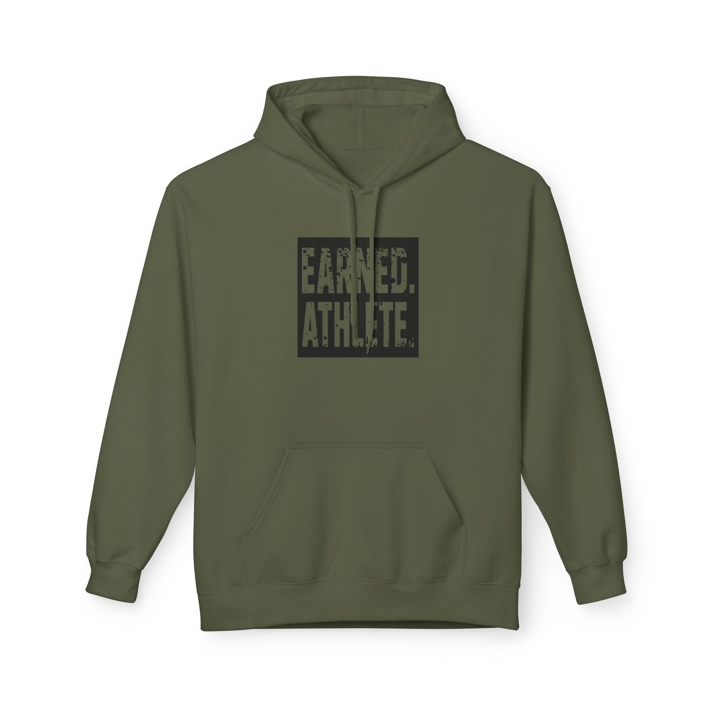 EARNED. ATHLETE. Hoodie (Black Logo)
