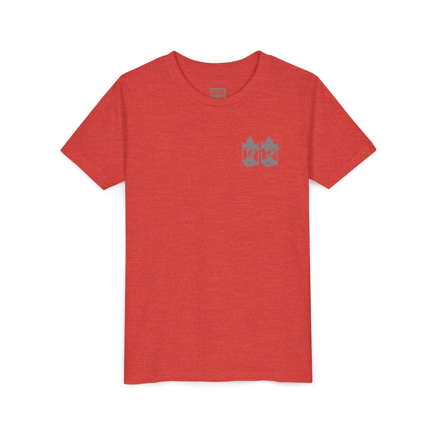 ONE IF BY LAND, TWO IF IT'S A DOUBLE Youth Tee (Paul Revere Grey)
