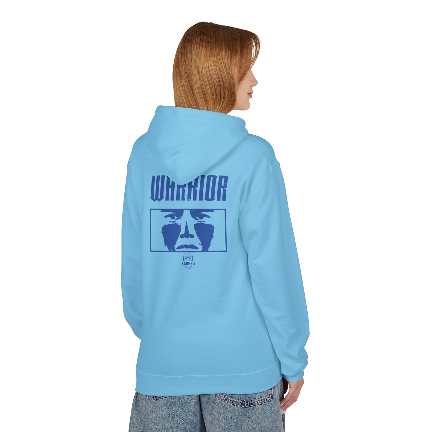 EYE BLACK NATION / WARRIOR Hoodie (Blue Font)