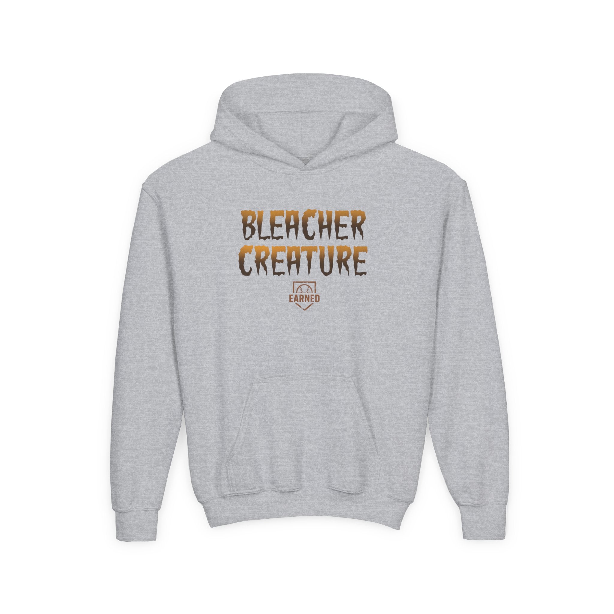 BLEACHER CREATURE Youth Hoodie (Orange Halloween Logo)