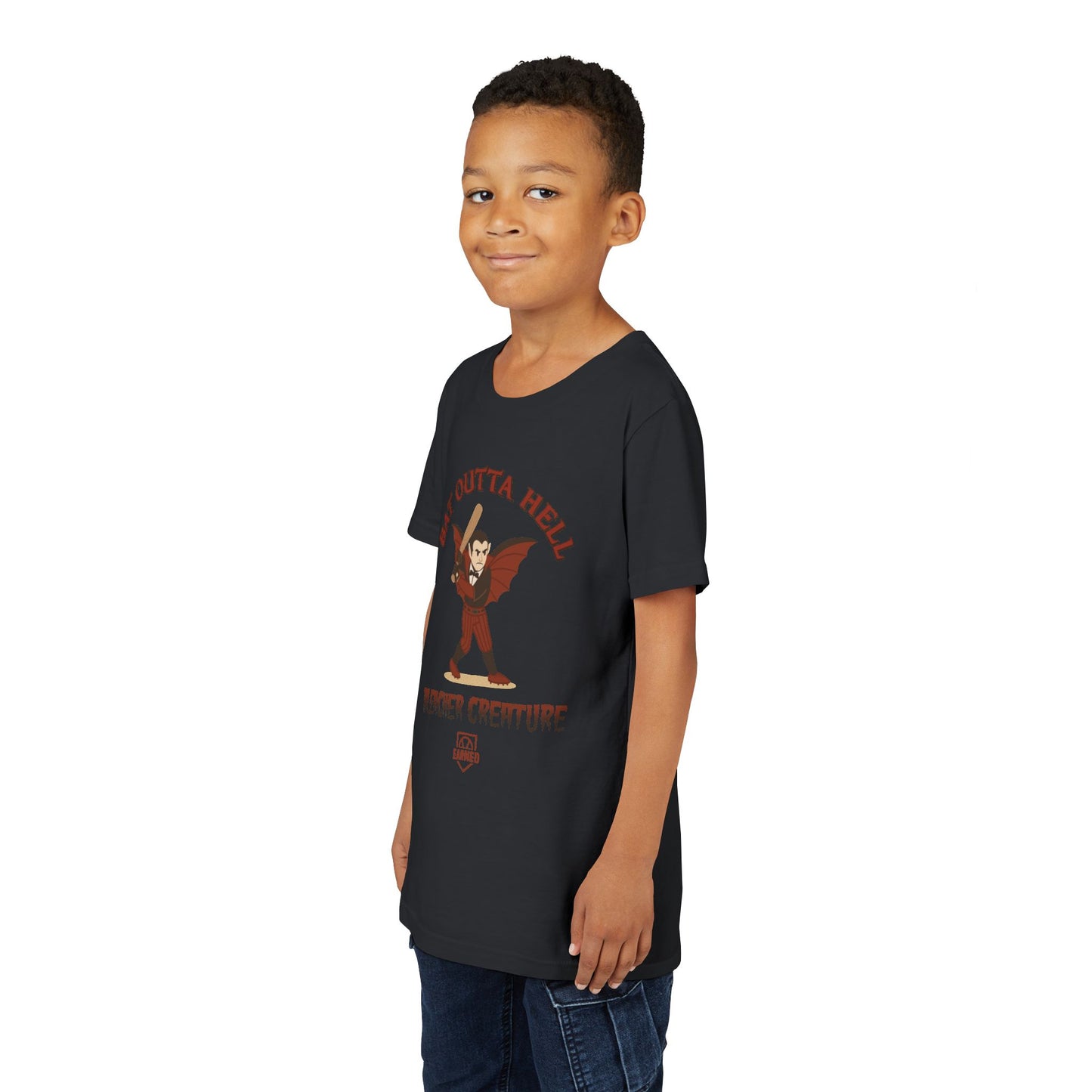 BAT OUTTA HELL Youth Tee - BLEACHER CREATURE Collection
