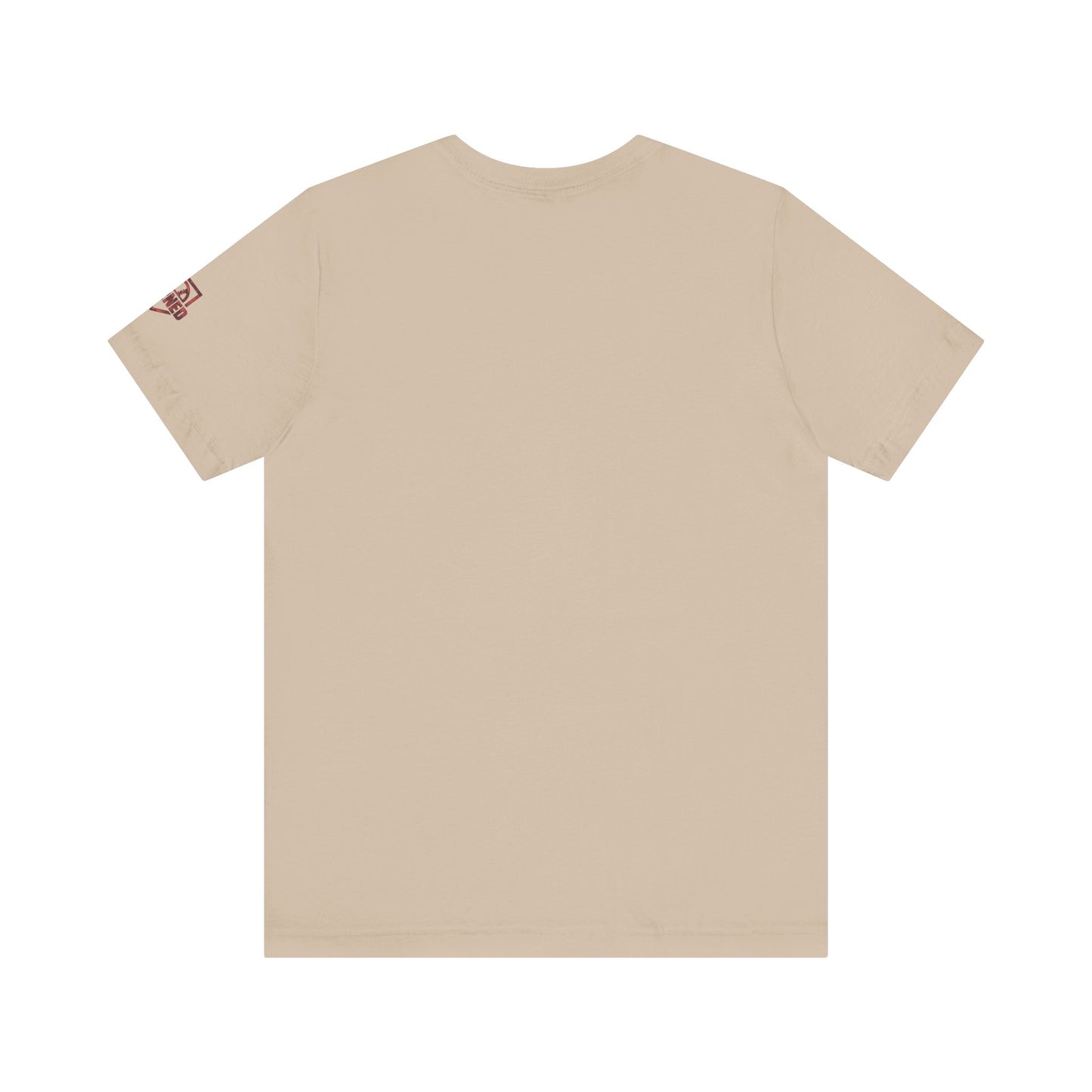 SHOWING UP ADDS UP Tee (Red Camo Font)