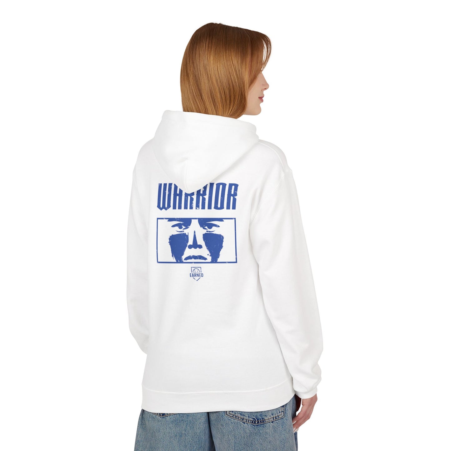 EYE BLACK NATION / WARRIOR Hoodie (Blue Font)