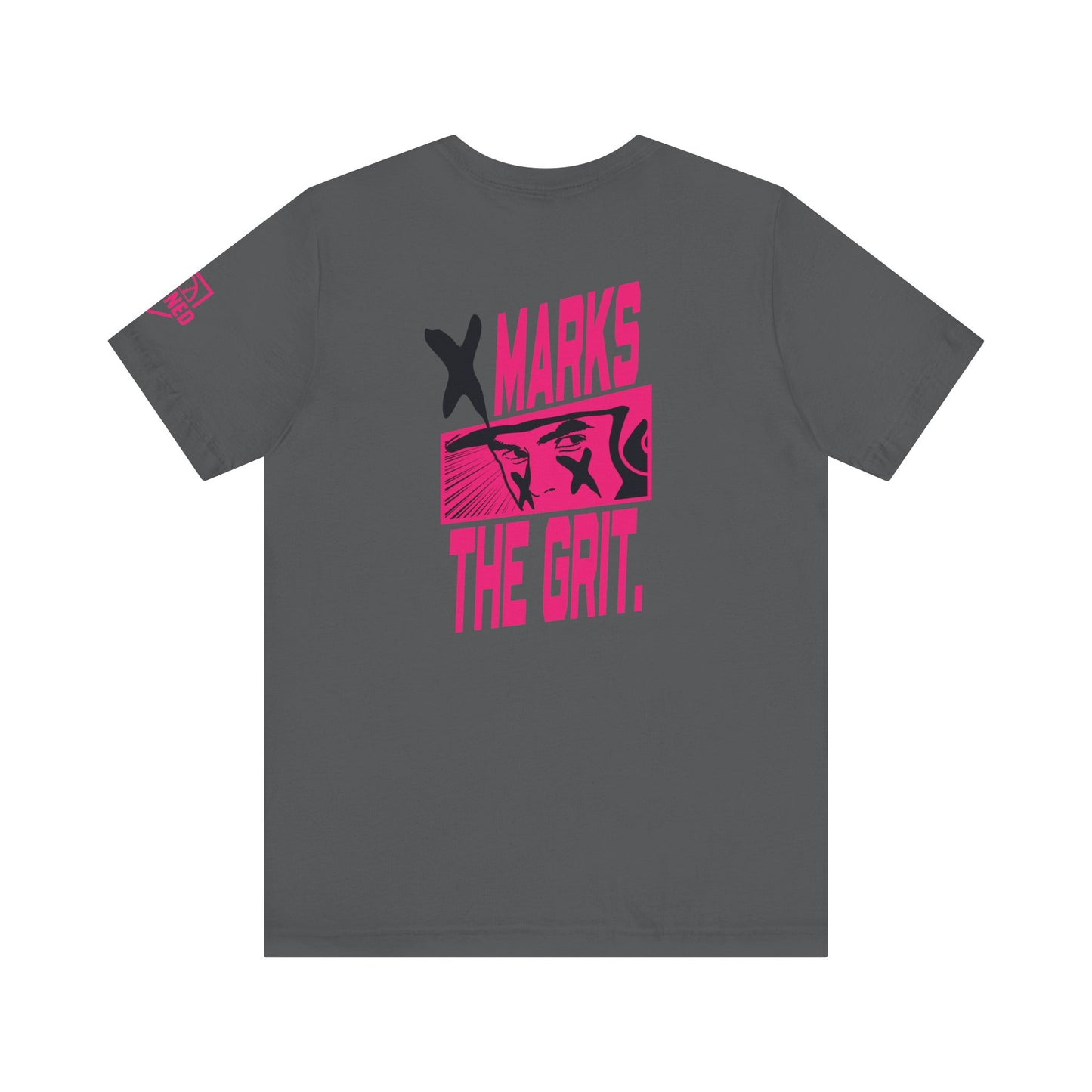 X MARKS THE GRIT Tee (Black X, Pink font)