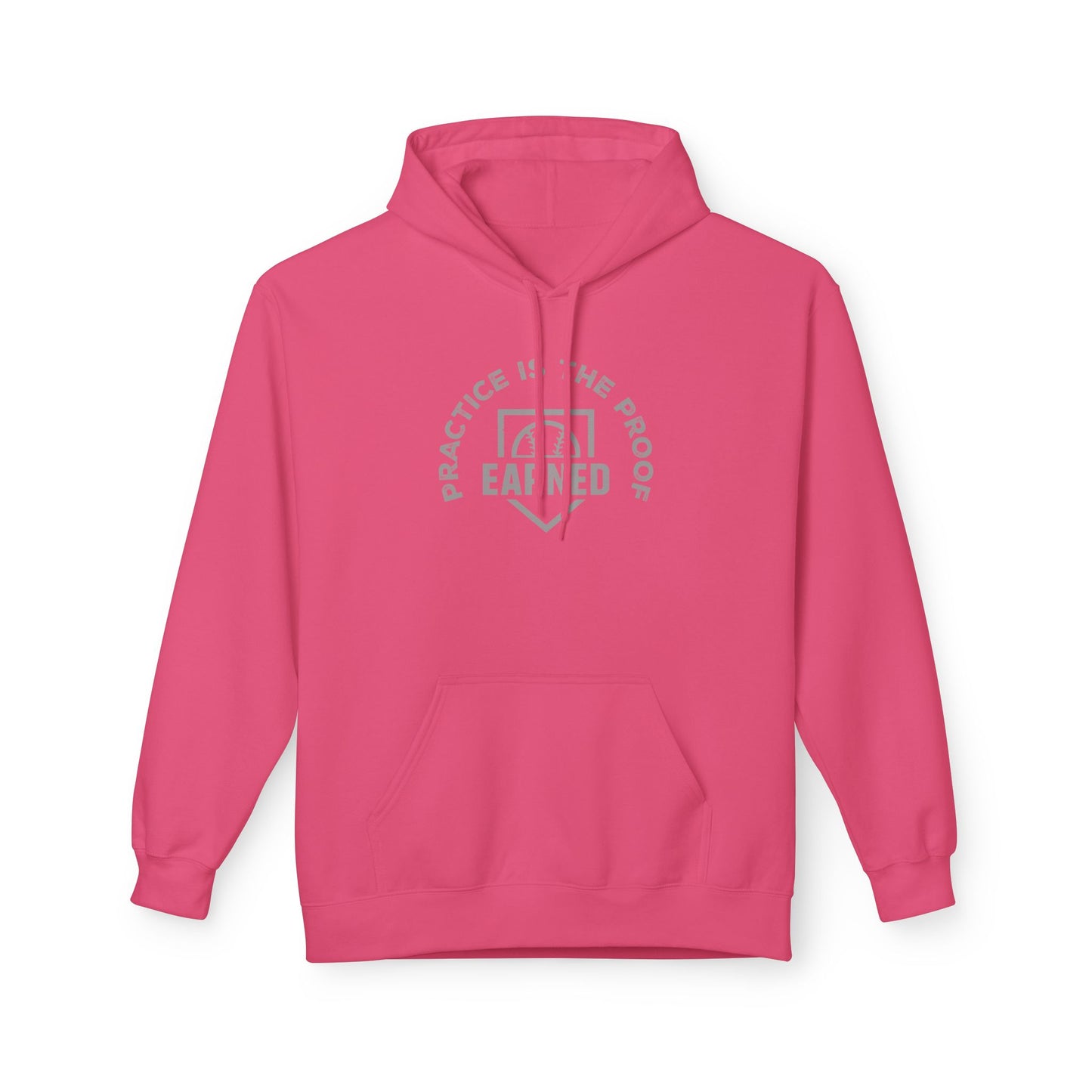 PRACTICE IS THE PROOF Hoodie (Gray Font)