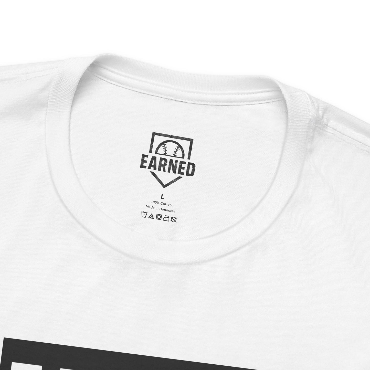 EARNED. ATHLETE. Logo Tee (Black Font)
