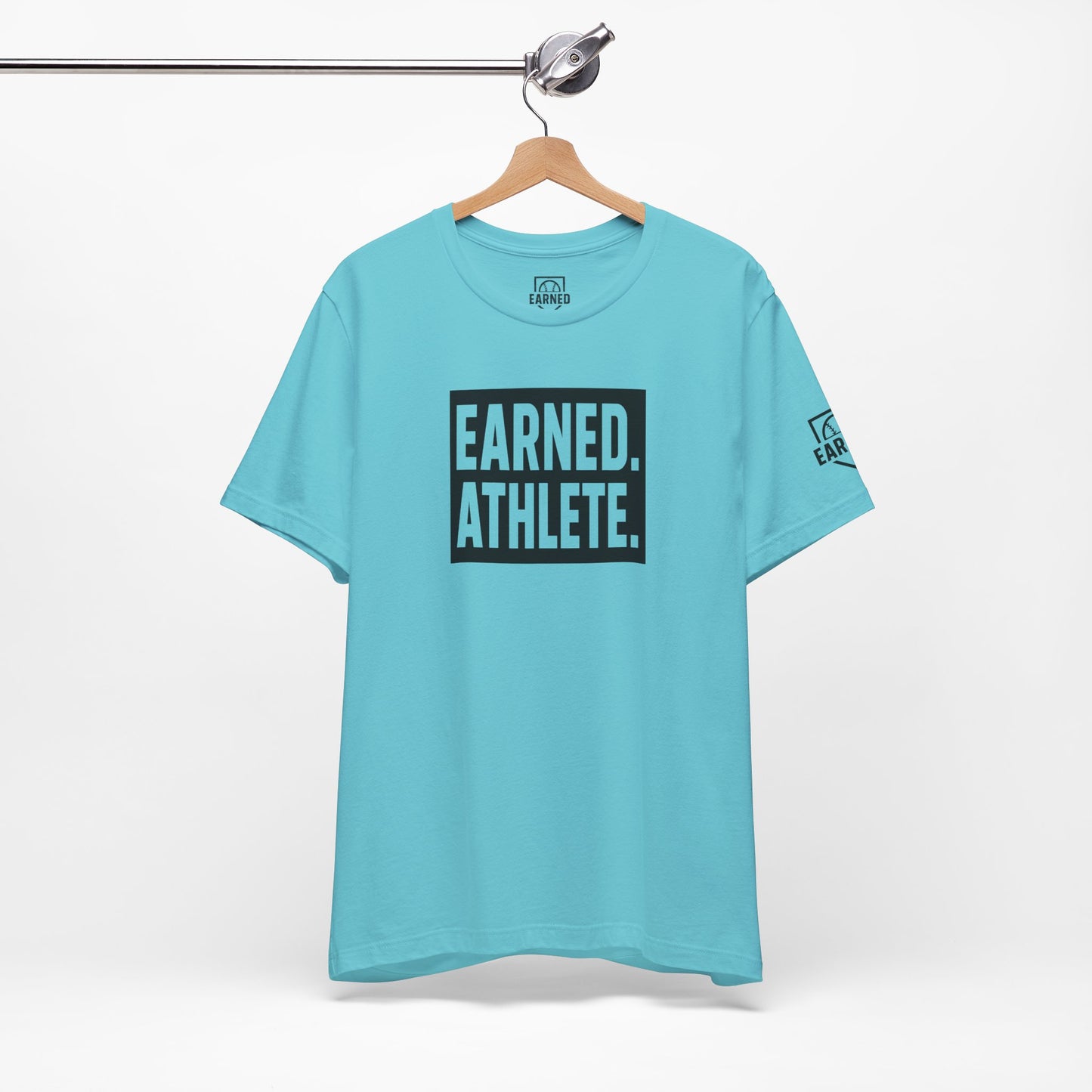 EARNED. ATHLETE. Logo Tee (Black Font)