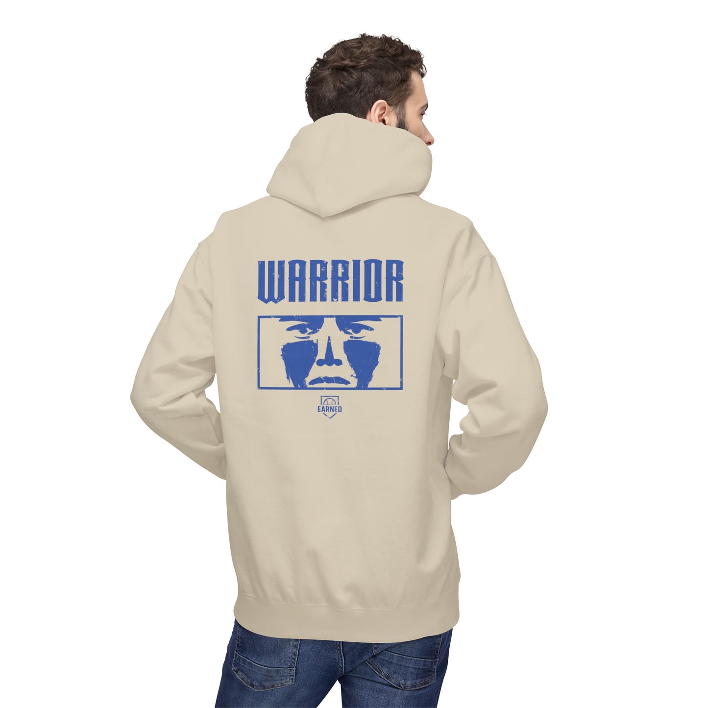 EYE BLACK NATION / WARRIOR Hoodie (Blue Font)