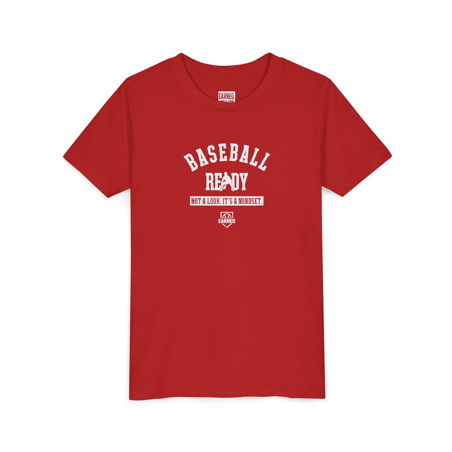 BASEBALL READY Youth Tee (White Font)