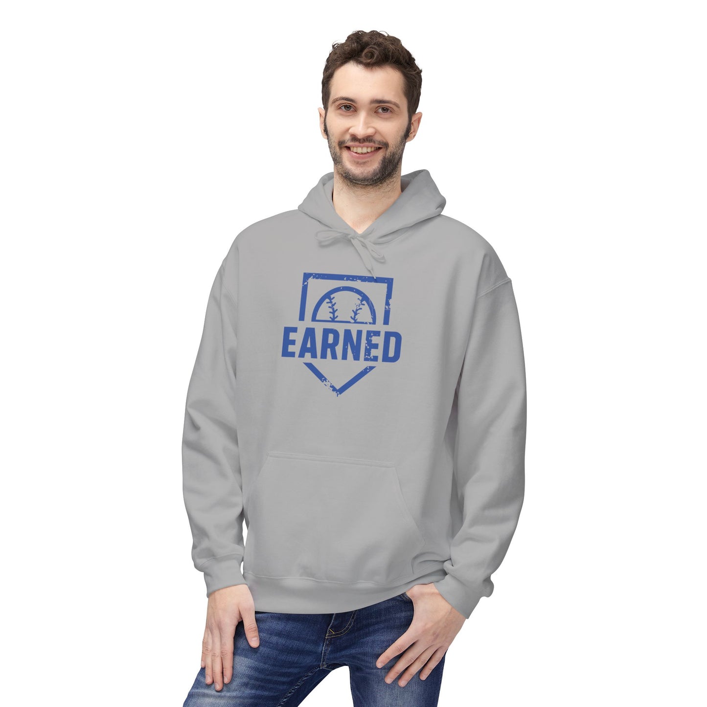 EARNED Logo Hoodie (Blue Font)