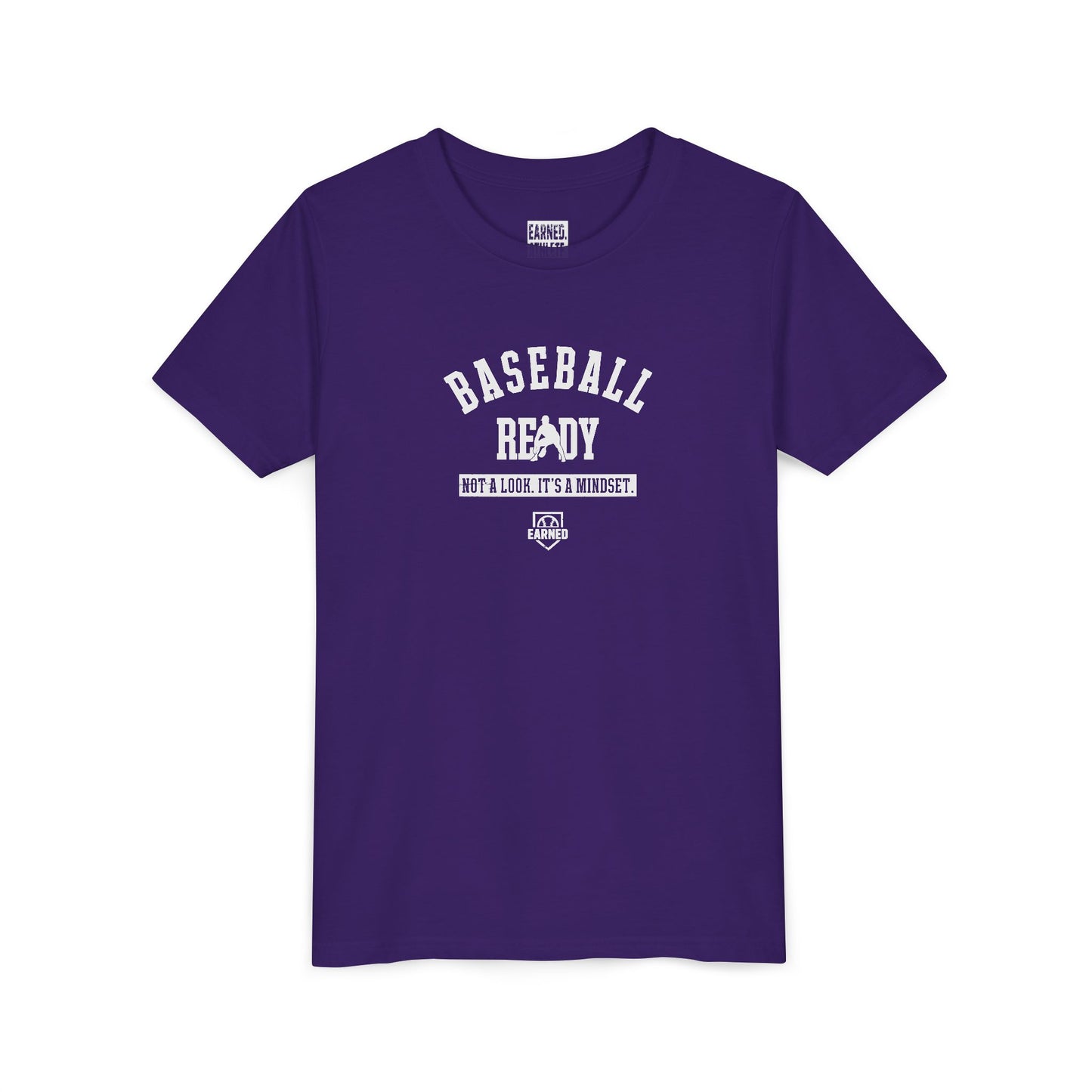 BASEBALL READY Youth Tee (White Font)