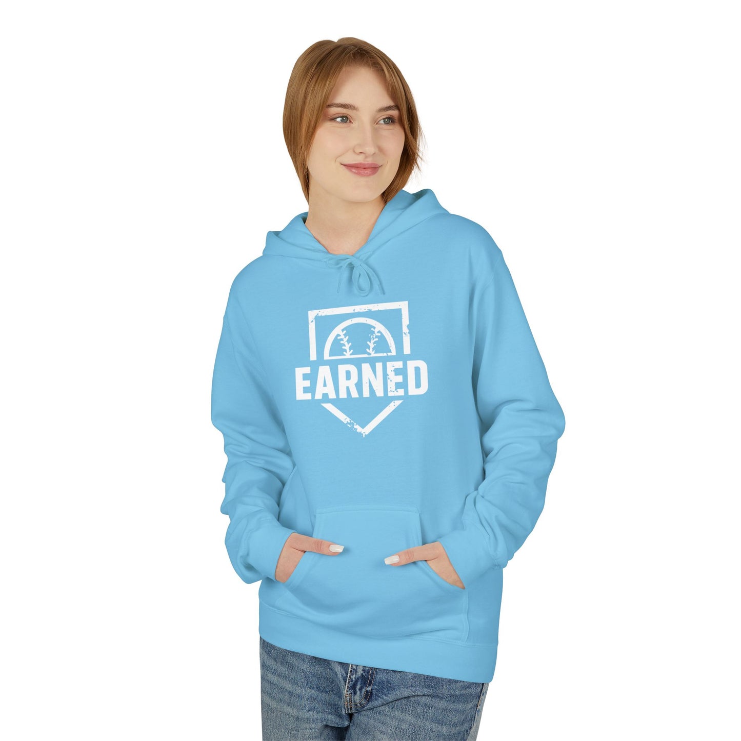 EARNED Logo Hoodie (White Font)
