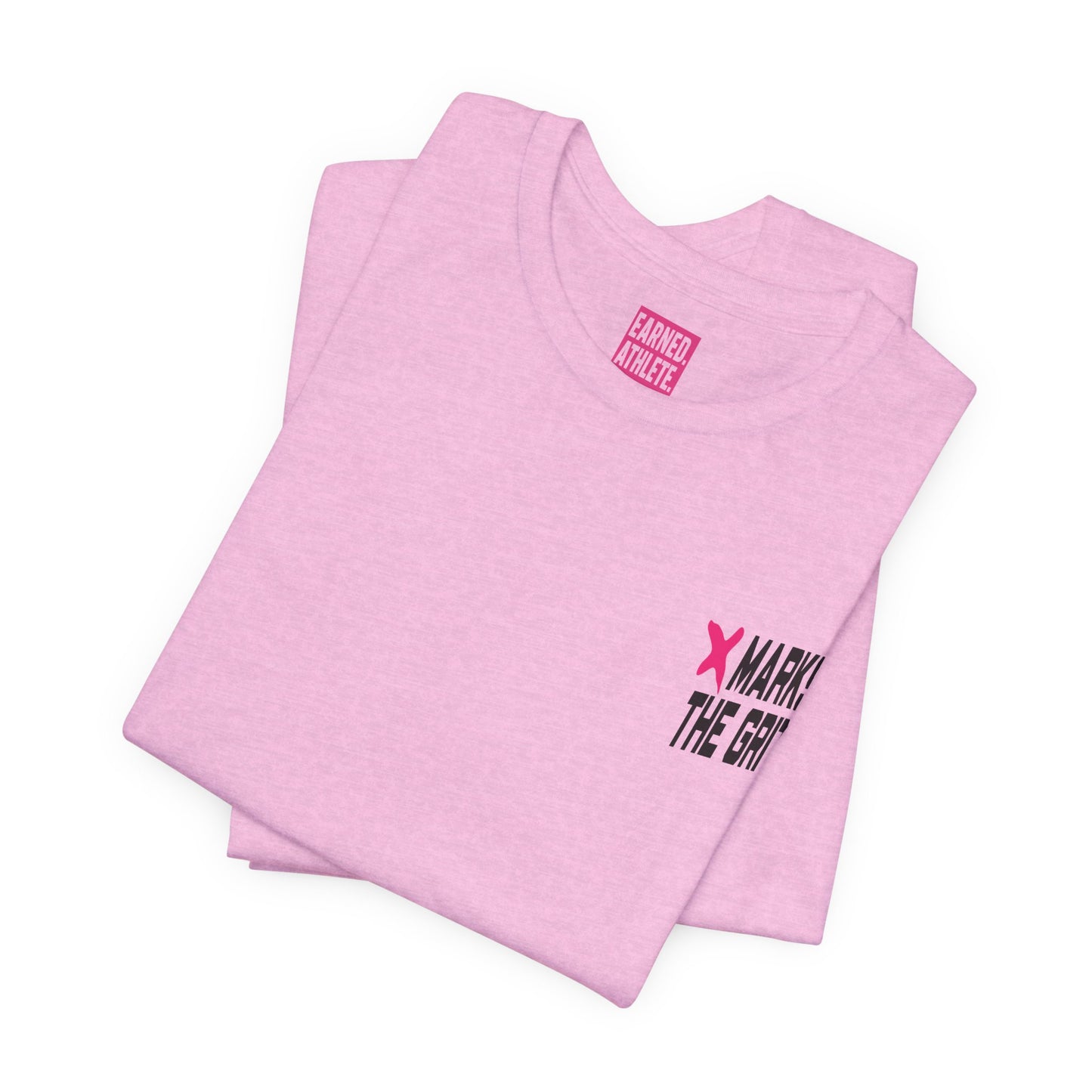 X MARKS THE GRIT Tee (Pink X, Black Font)