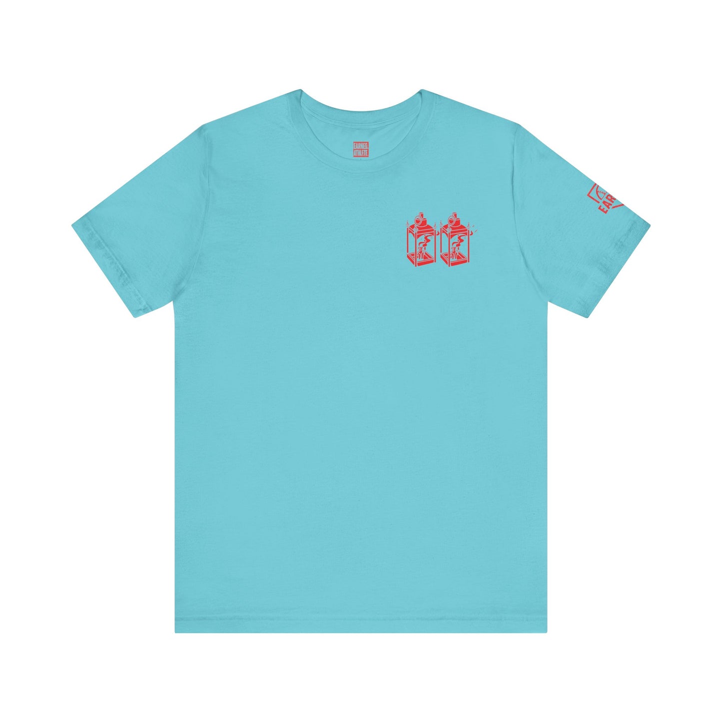 ONE IF BY LAND, TWO IF IT'S A DOUBLE Tee (Paul Revere Red)