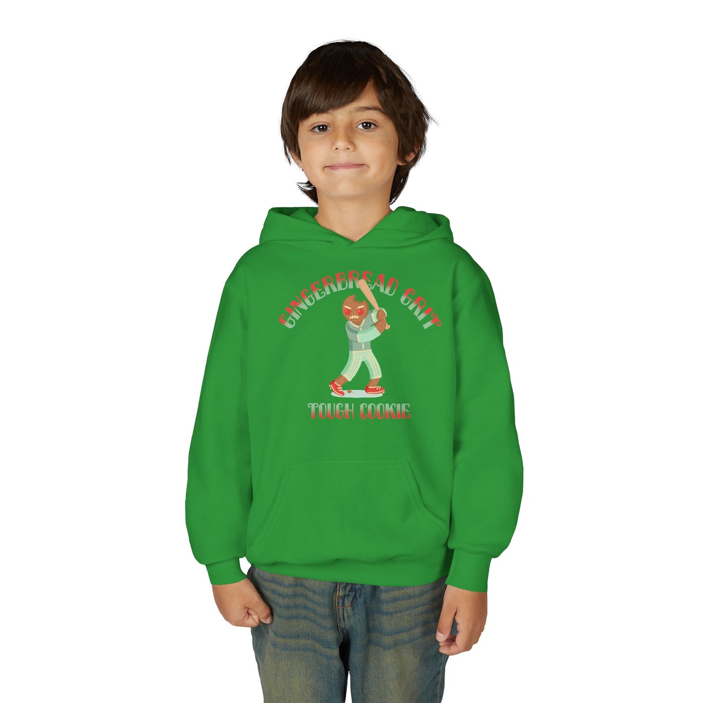 GINGERBREAD GRIT Youth Hoodie — SLEIGH SQUAD Collection