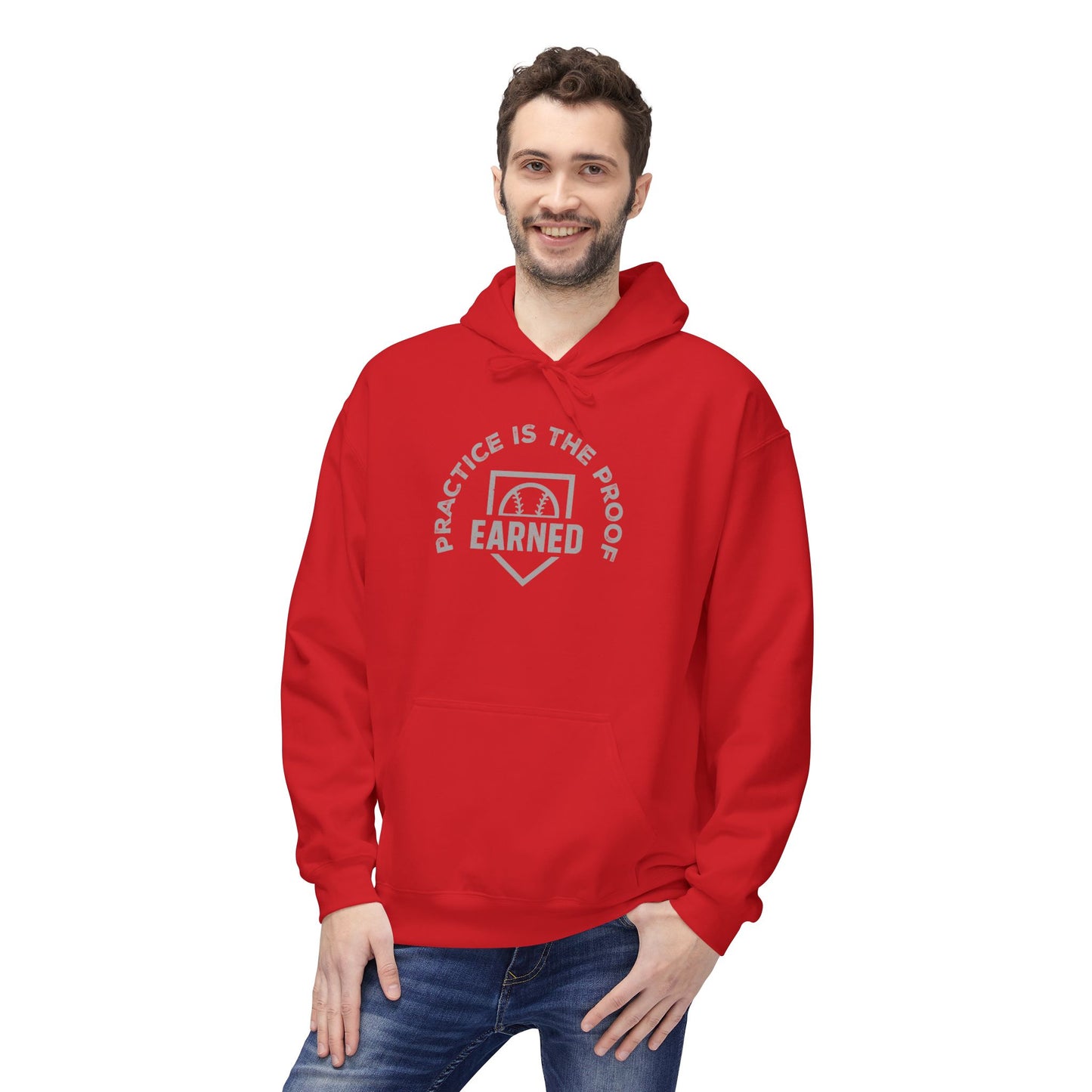PRACTICE IS THE PROOF Hoodie (Gray Font)