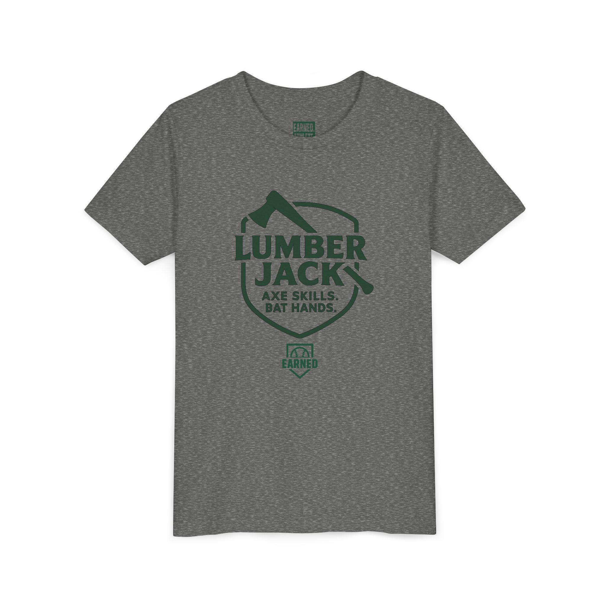 LUMBER JACK. AXE SKILLS. BAT HANDS. Youth Tee