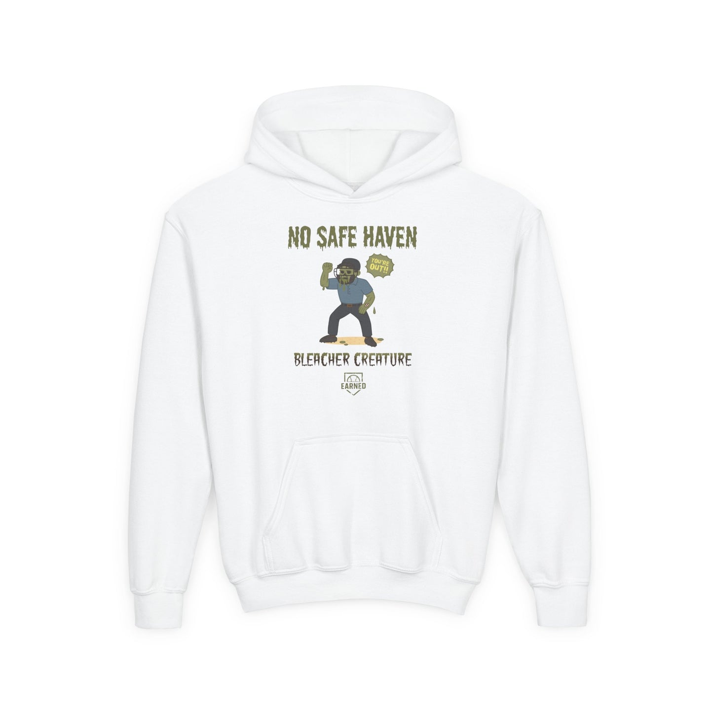 NO SAFE HAVEN Youth Hoodie - BLEACHER CREATURE COLLECTION