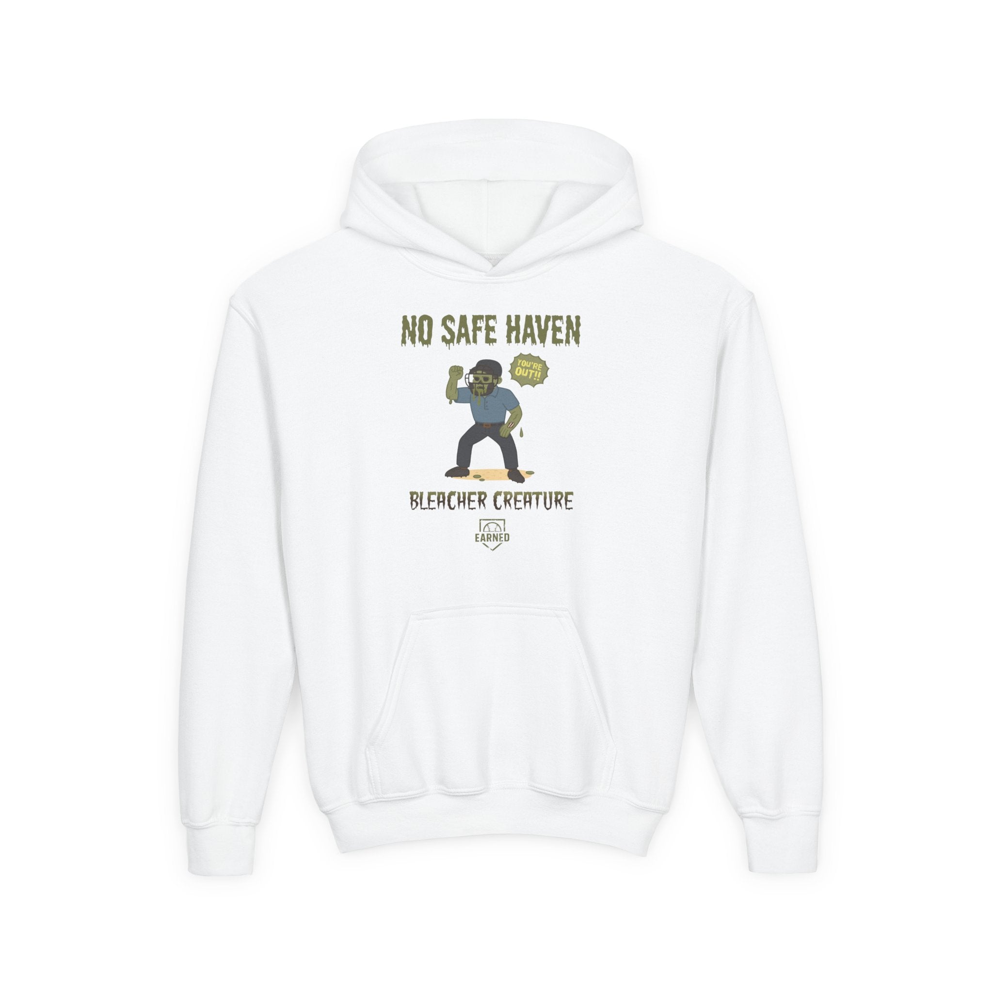 NO SAFE HAVEN Youth Hoodie - BLEACHER CREATURE COLLECTION