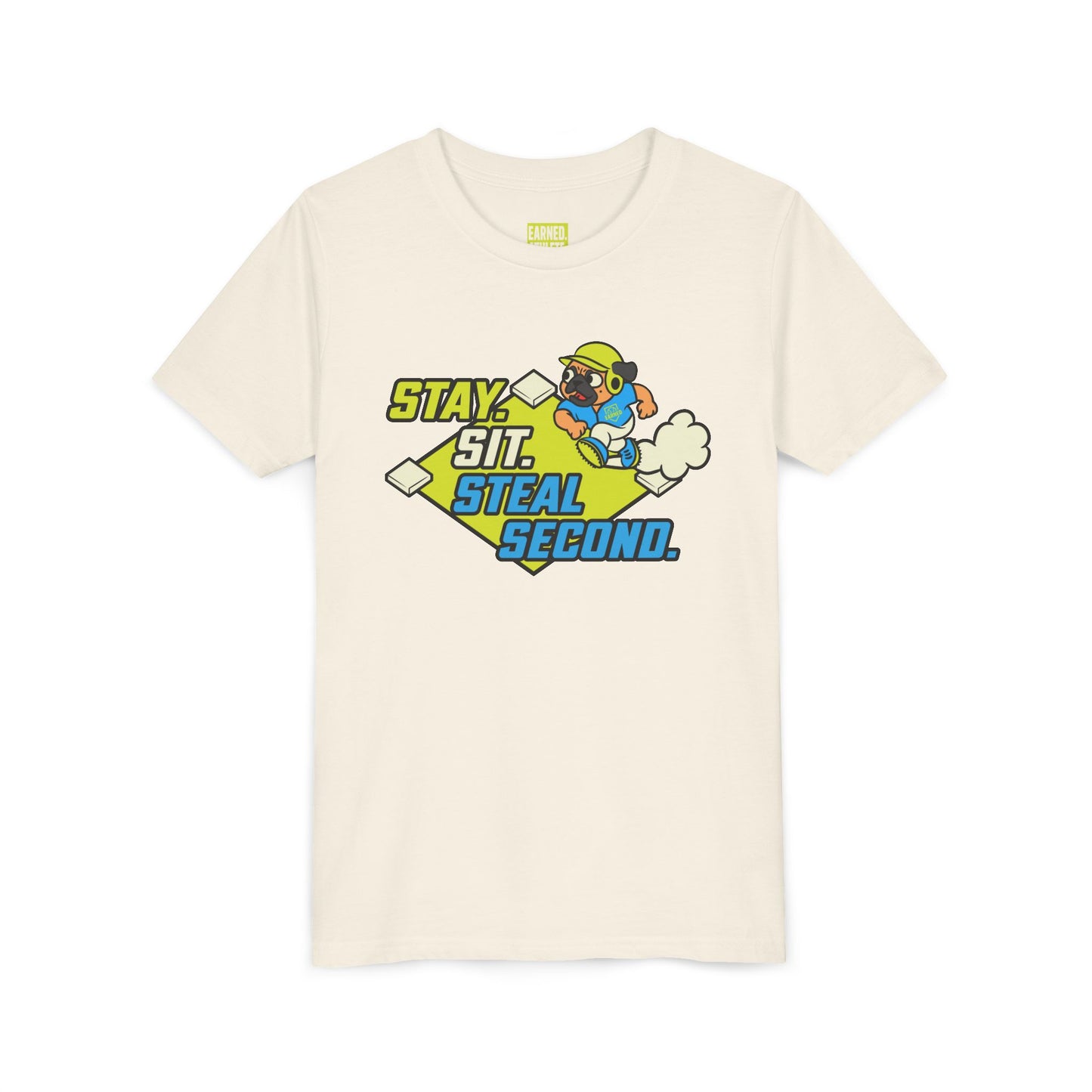 SIT. STAY. STEAL SECOND. Youth Tee - BARK PARK Collection