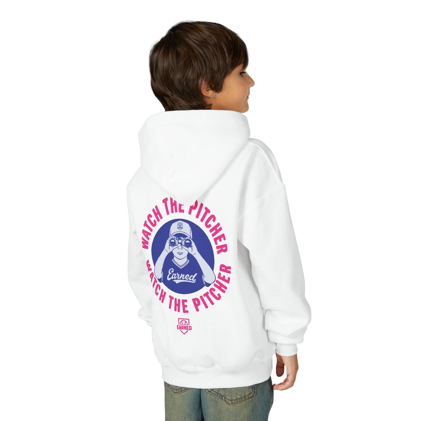 WATCH THE PITCHER Youth Hoodie - DUGOUT CHANT Collection