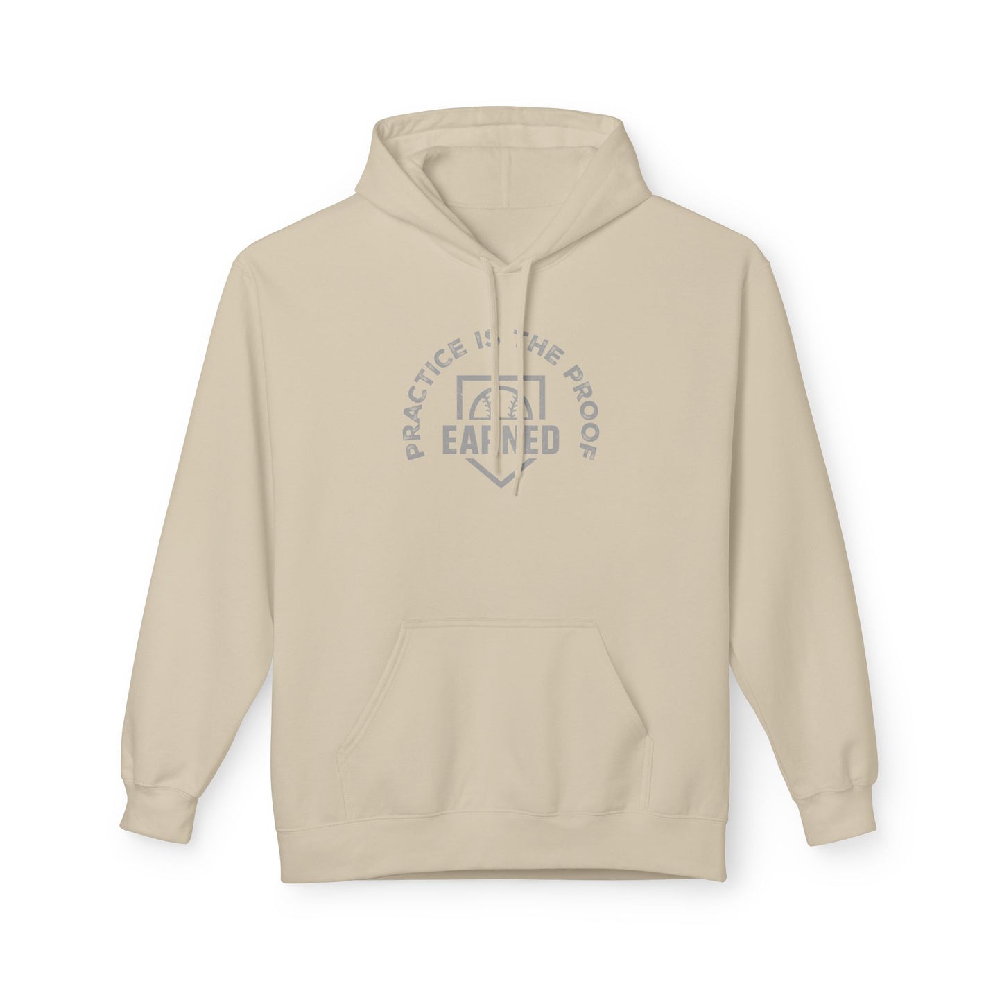 PRACTICE IS THE PROOF Hoodie (Gray Font)