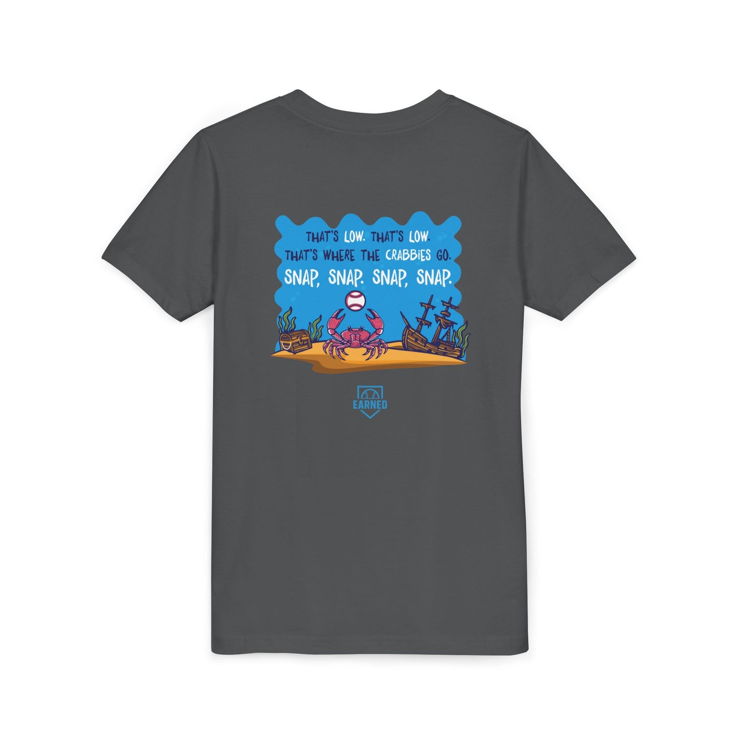 THAT'S LOW CRABBY Youth Tee - DUGOUT CHANT Collection