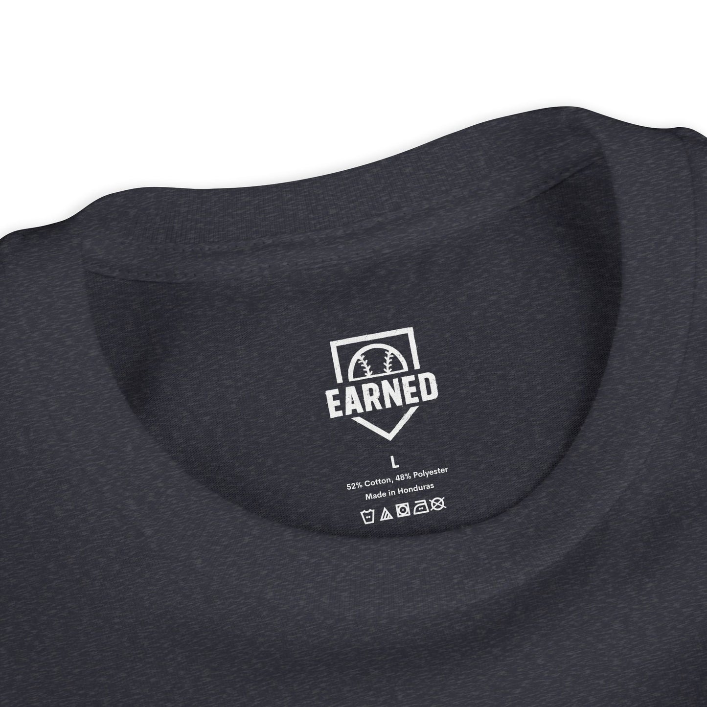 EARNED. ATHLETE. Youth Tee (White Font)