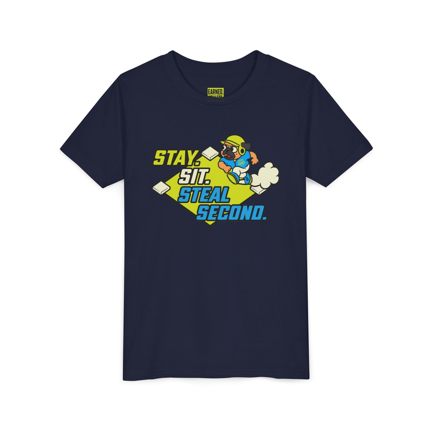 SIT. STAY. STEAL SECOND. Youth Tee - BARK PARK Collection