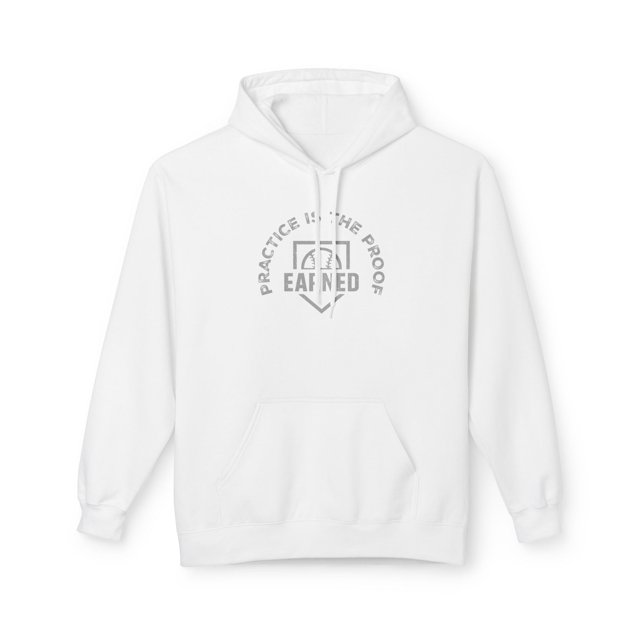PRACTICE IS THE PROOF Hoodie (Gray Font)