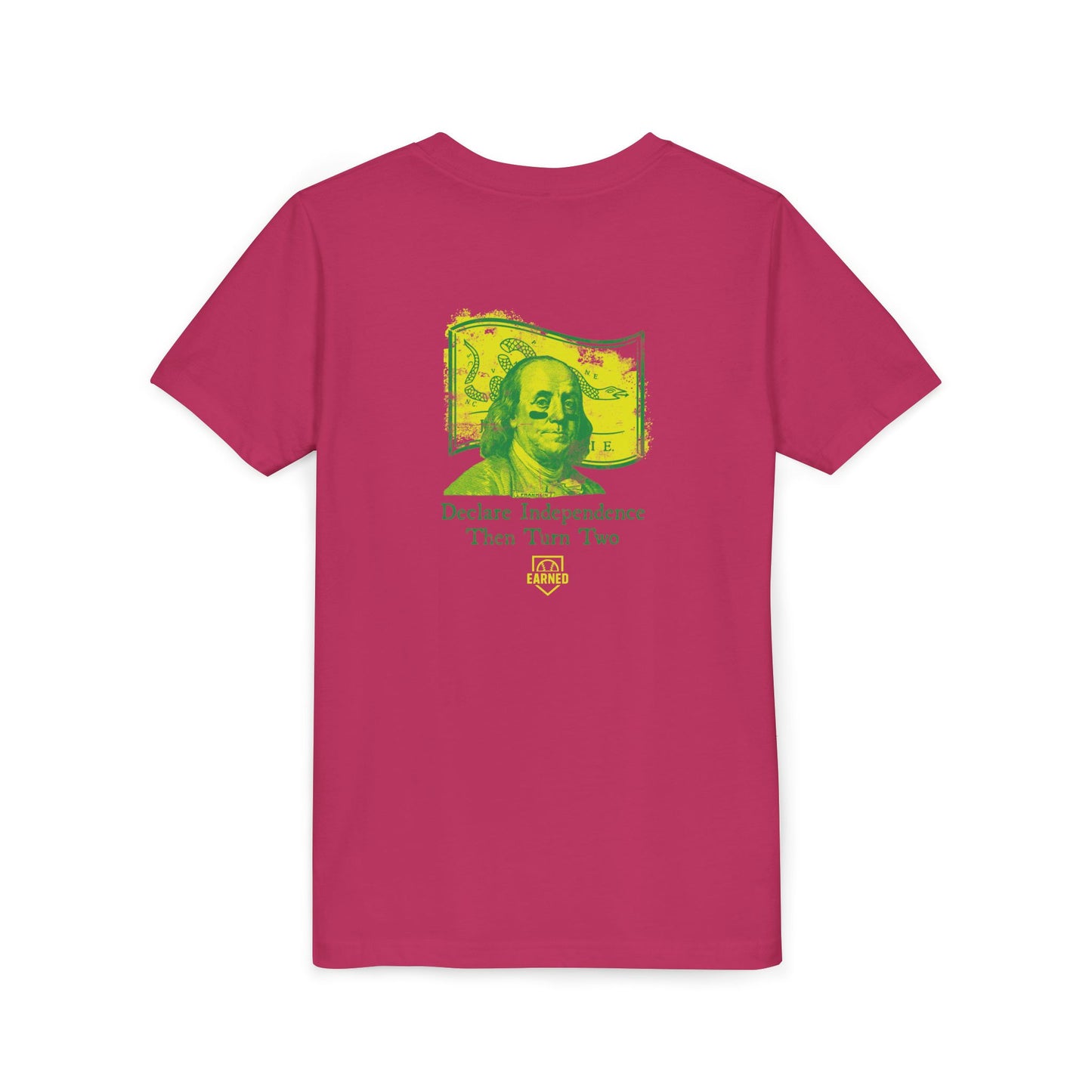 TURN TWO WITH BEN Youth Tee (Yellow Logo)