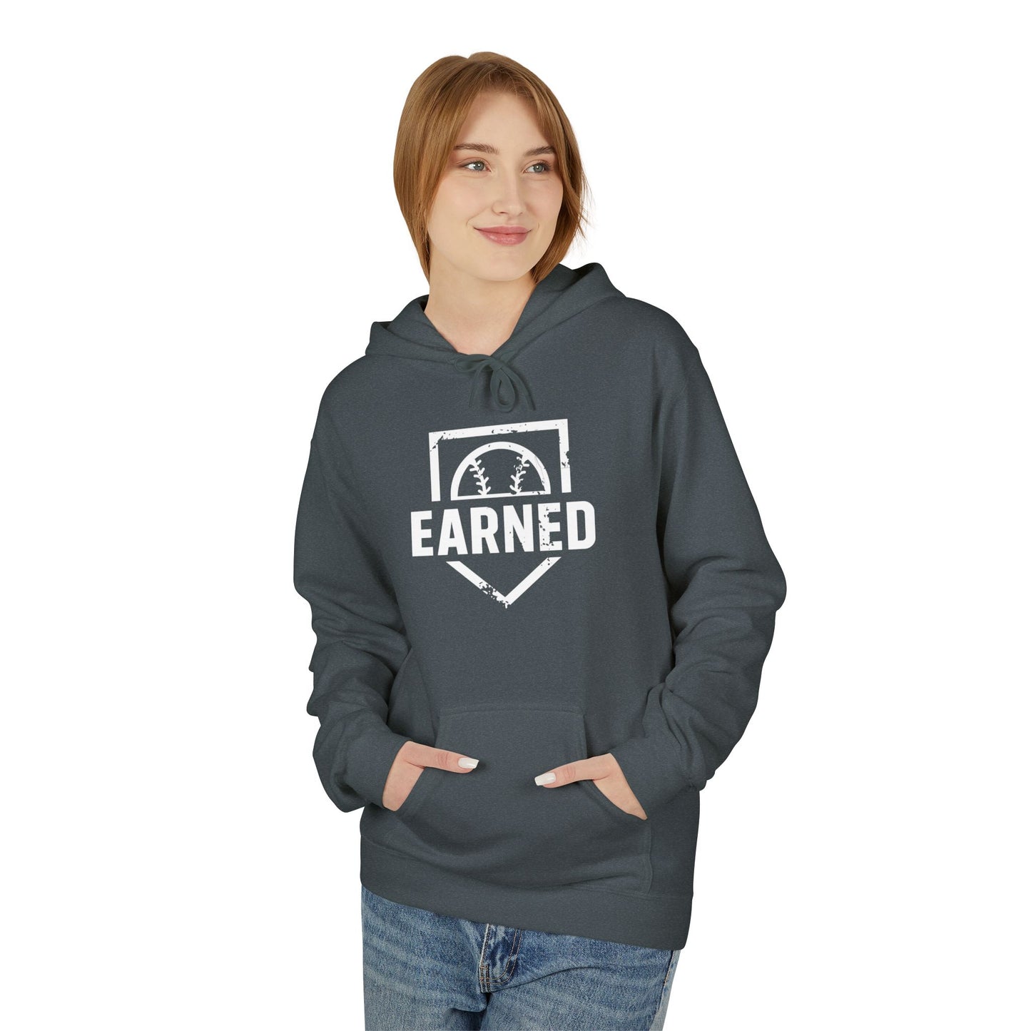 EARNED Logo Hoodie (White Font)