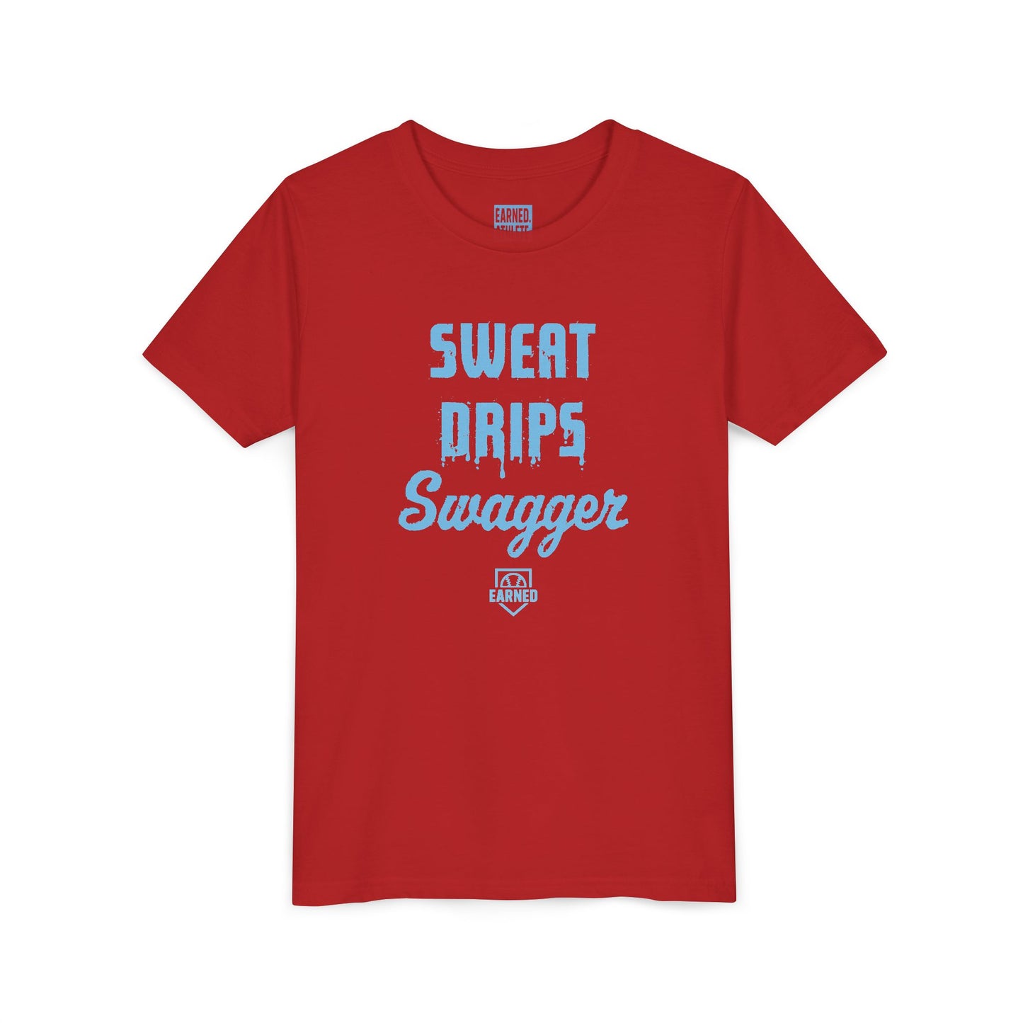 SWEAT DRIPS SWAGGER Youth Tee (Blue Font)