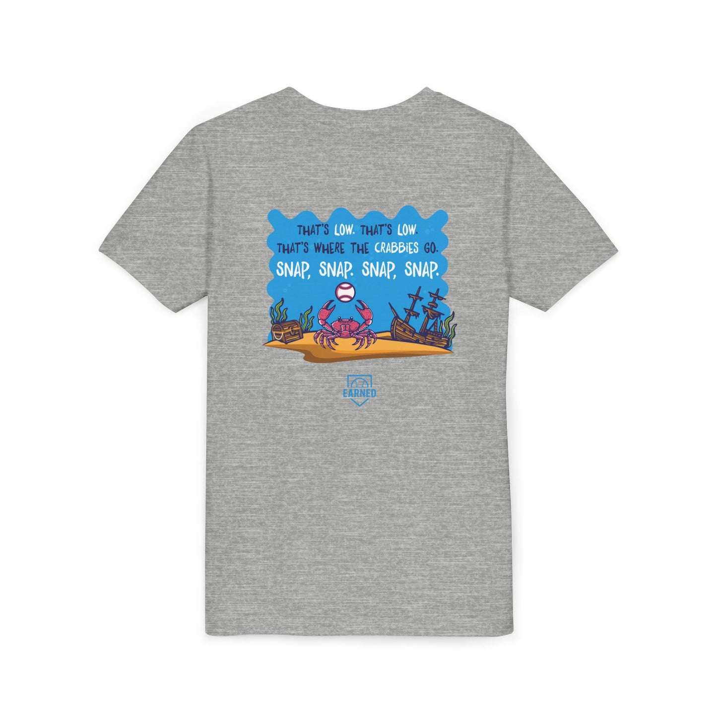 THAT'S LOW CRABBY Youth Tee - DUGOUT CHANT Collection