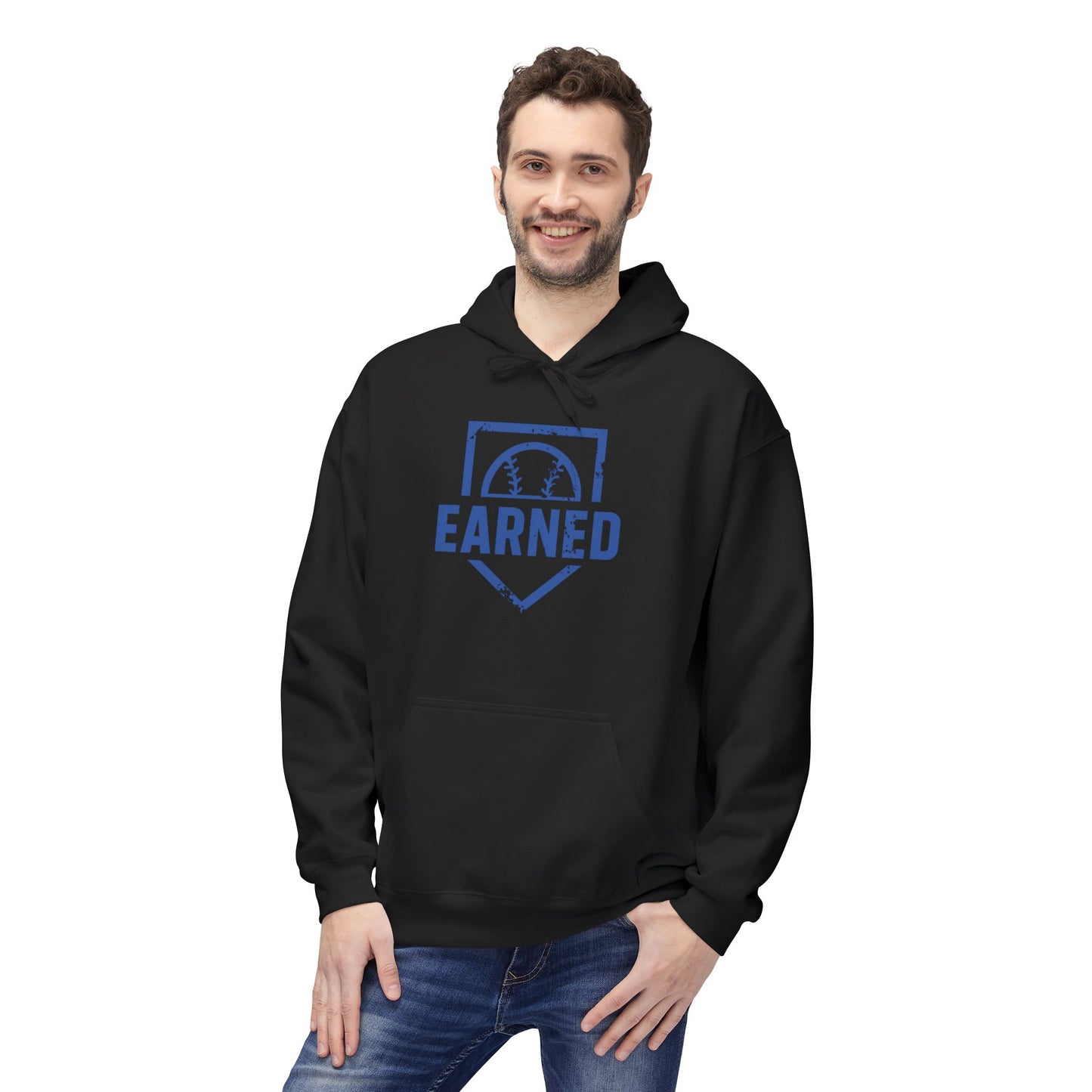 EARNED Logo Hoodie (Blue Font)