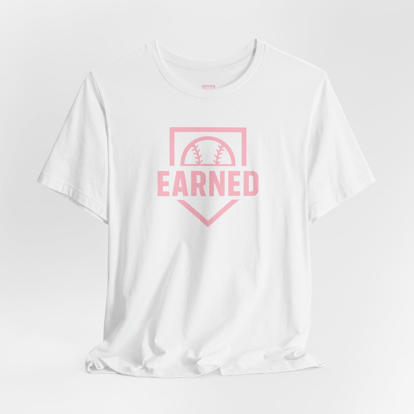 EARNED Logo Tee ( Soft Pink)