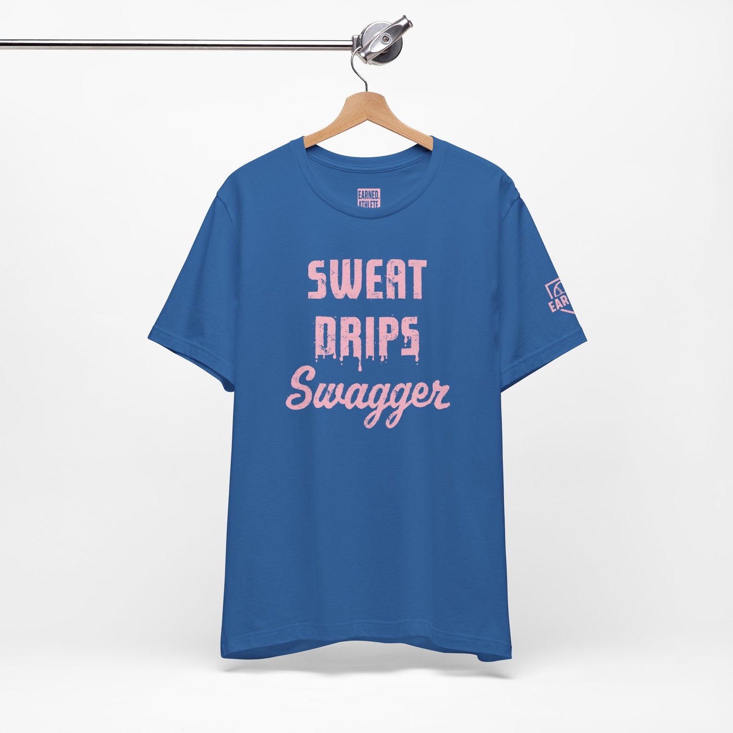 SWEAT DRIPS SWAGGER Tee (Pink Font)