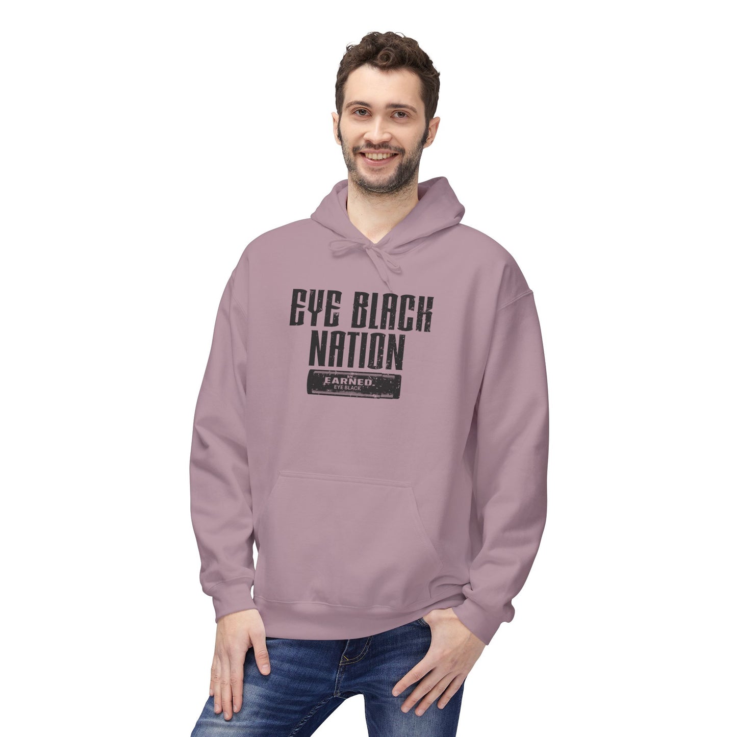 EYE BLACK NATION / WARRIOR Hoodie (Black Font)