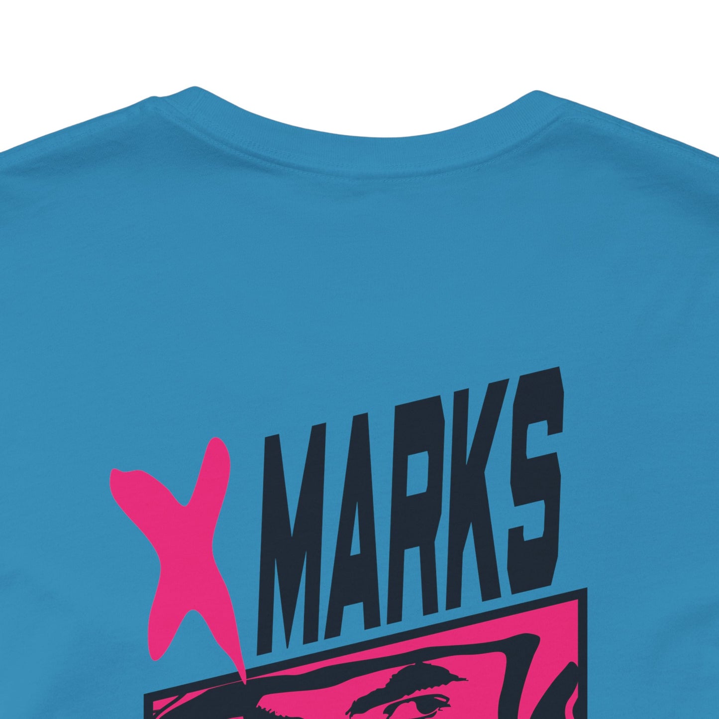 X MARKS THE GRIT Tee (Pink X, Black Font)