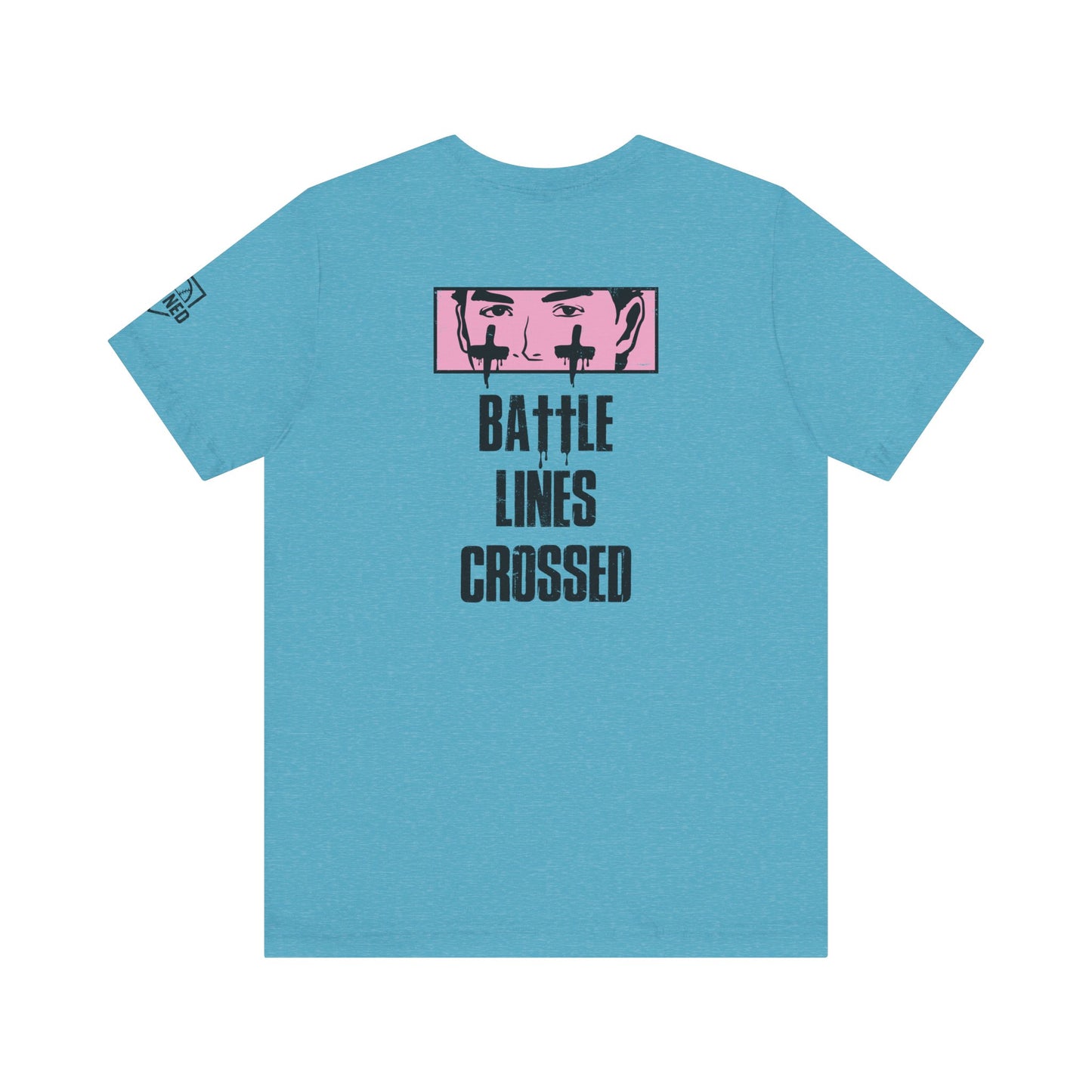 BATTLE LINES CROSSED Tee (Black Font)