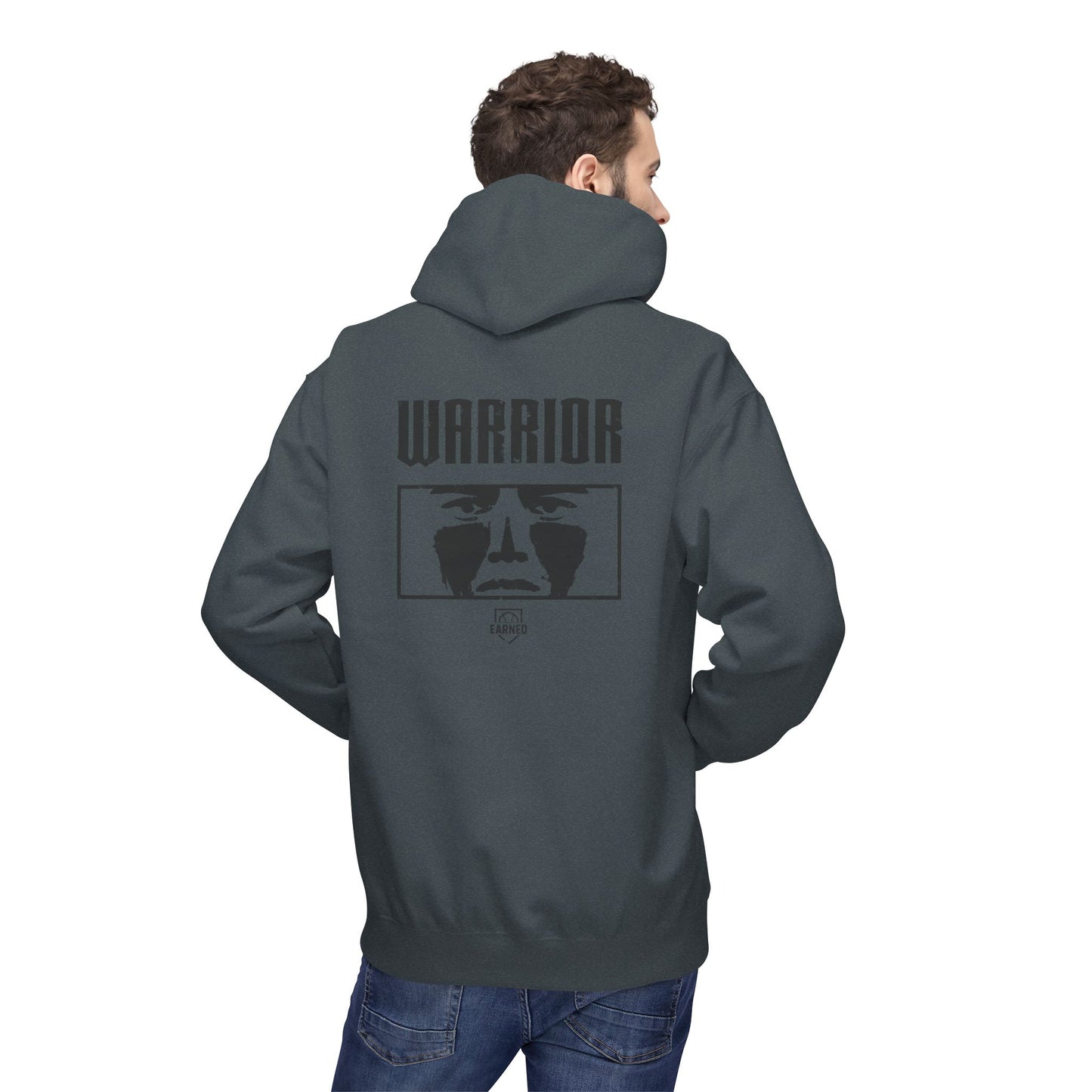EYE BLACK NATION / WARRIOR Hoodie (Black Font)