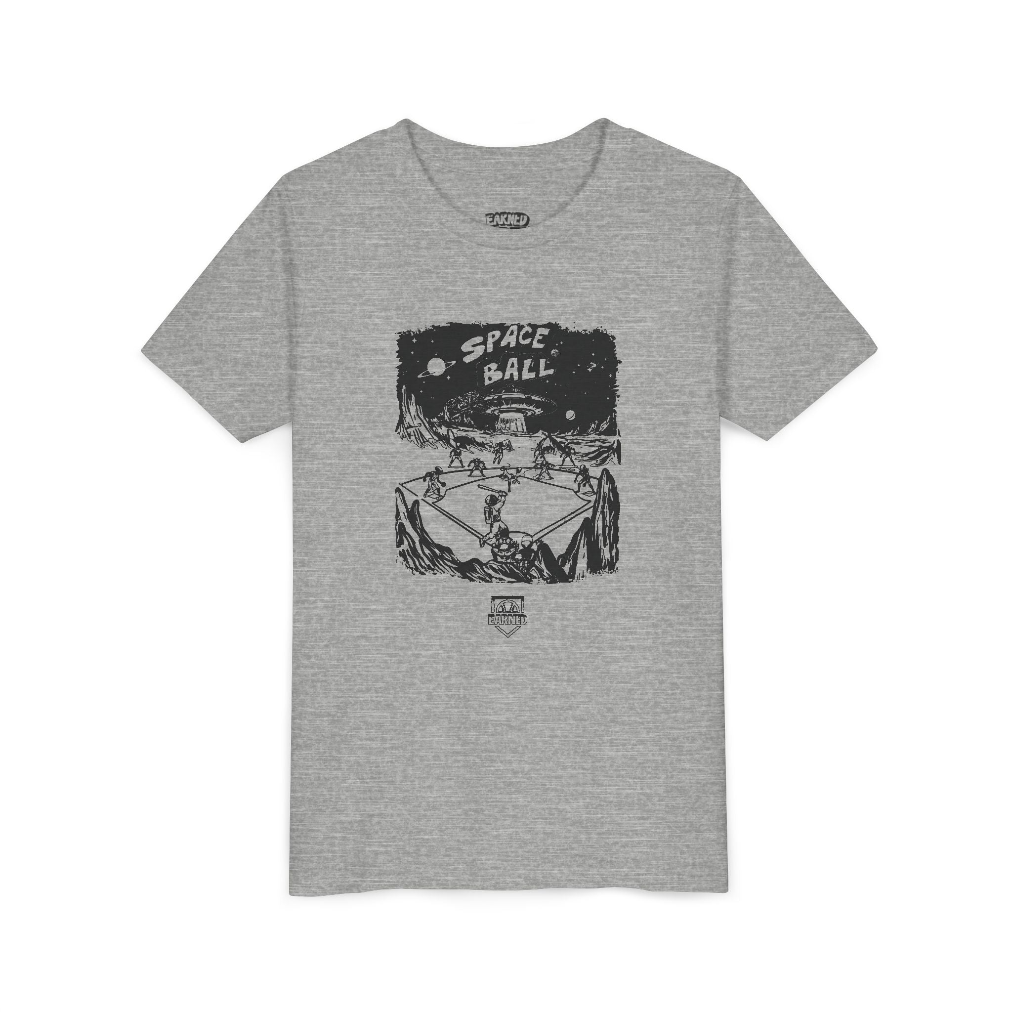 SPACE BALL: INFIELD FLY ABDUCTION Youth Tee (Black & White)