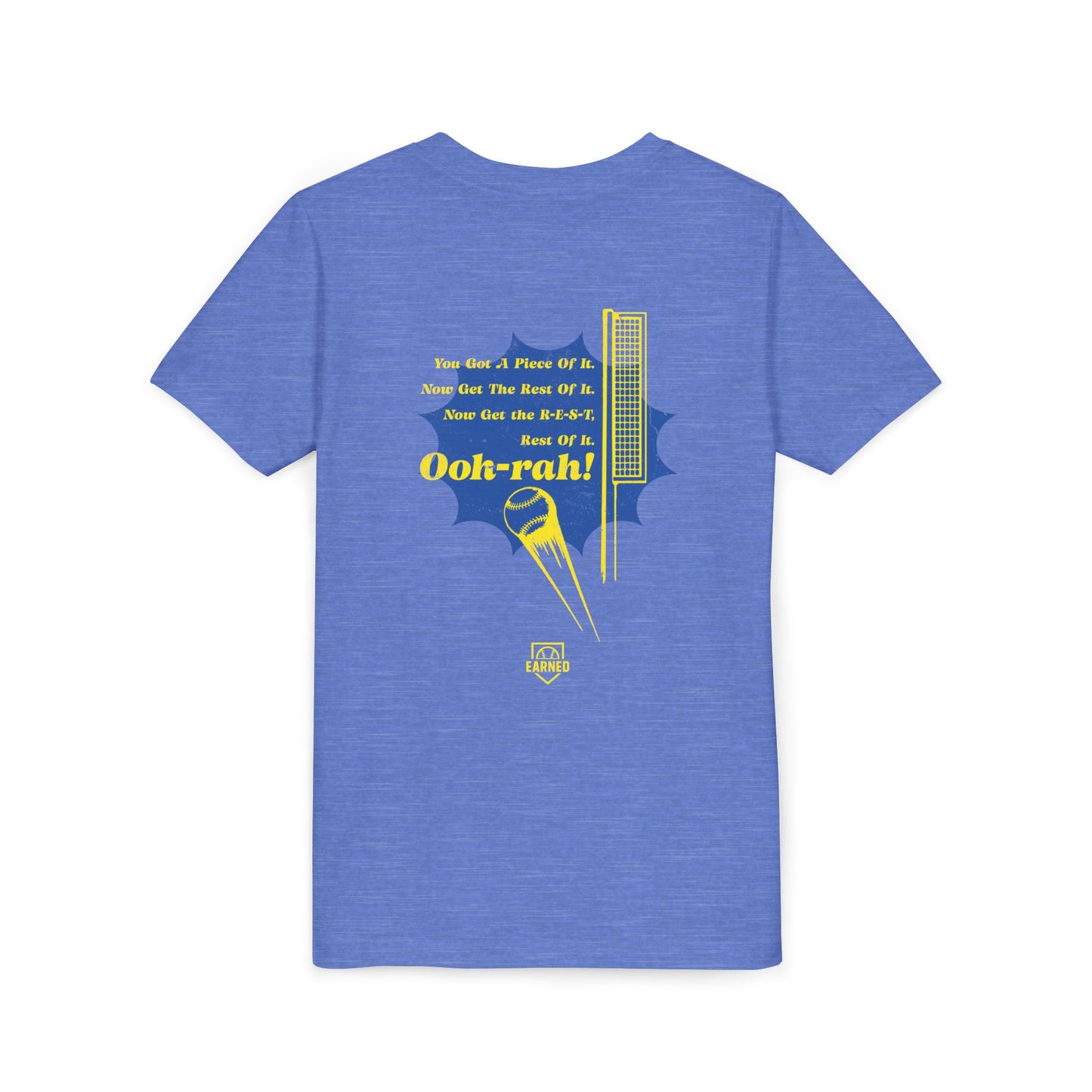 PIECE OF IT Youth Tee (Blue Logo) - DUGOUT CHANT Collection