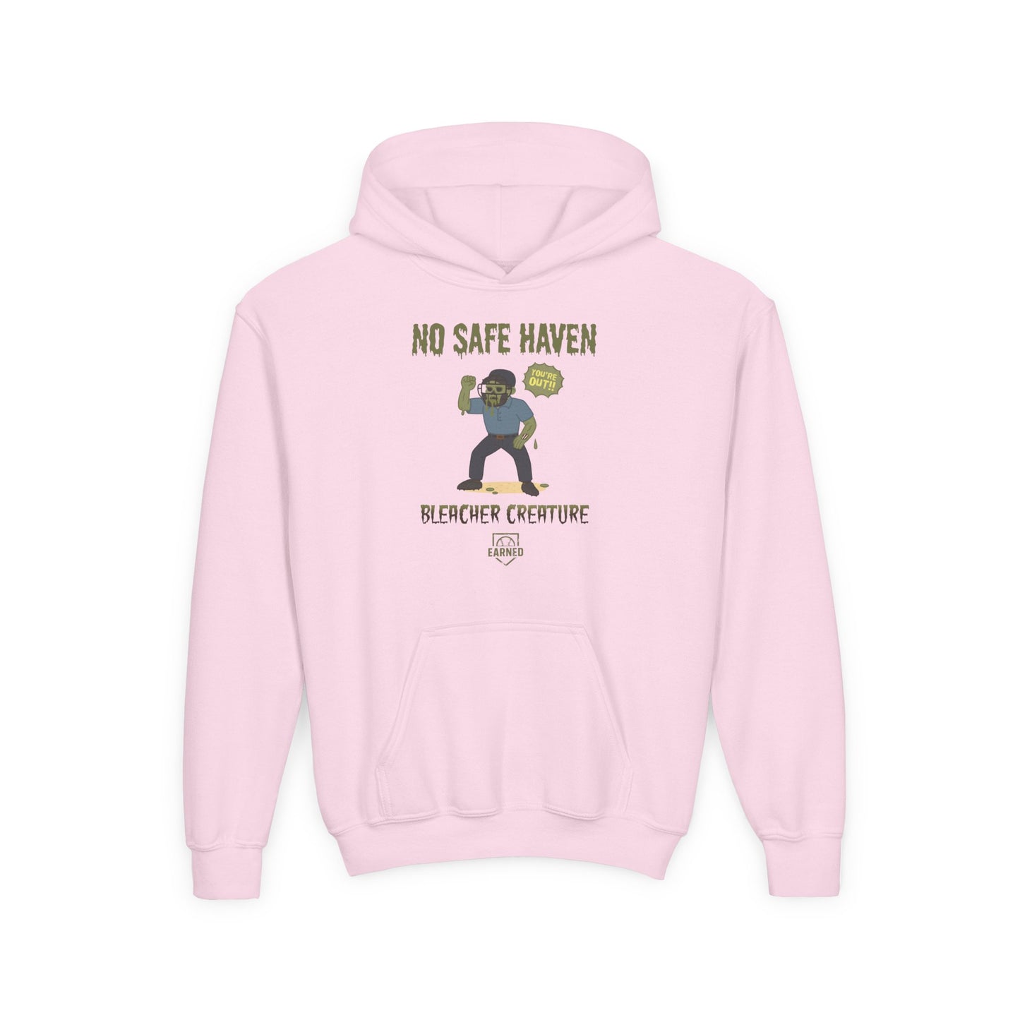 NO SAFE HAVEN Youth Hoodie - BLEACHER CREATURE COLLECTION