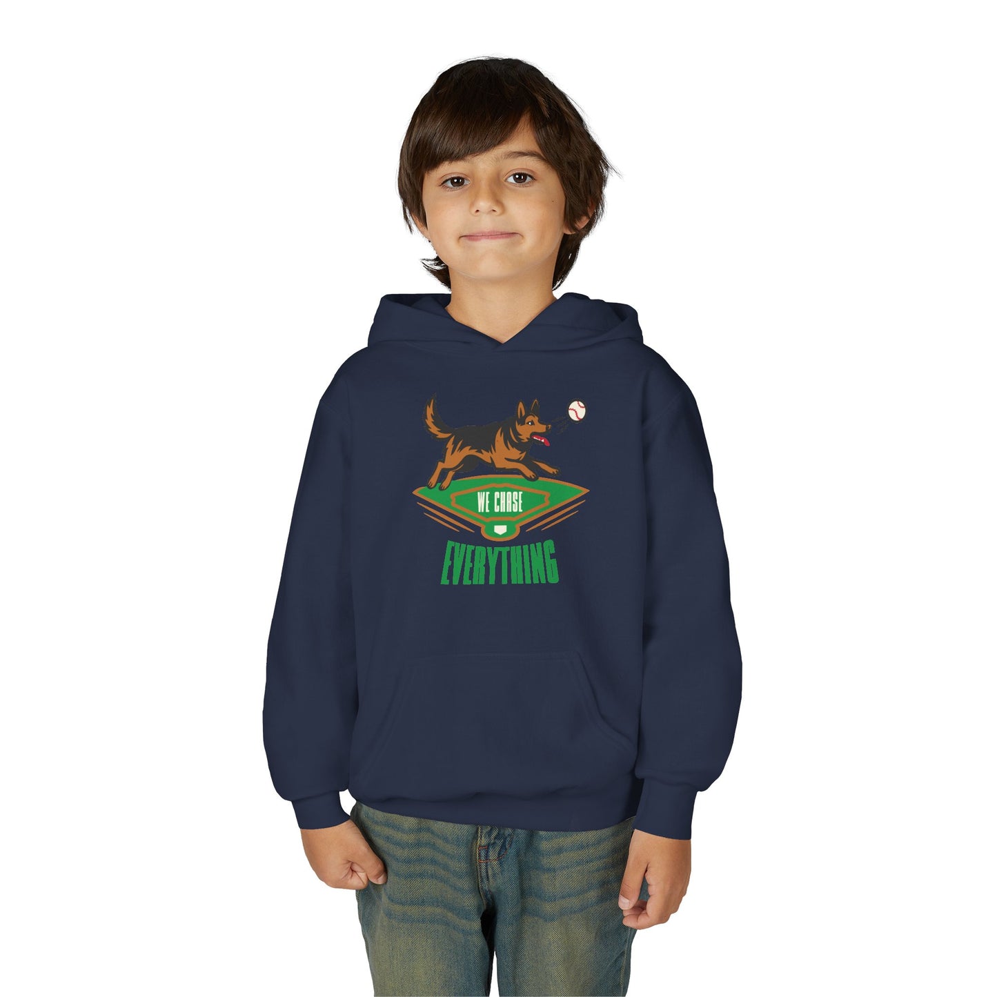 WE CHASE EVERYTHING Youth Hoodie - BARK PARK Collection