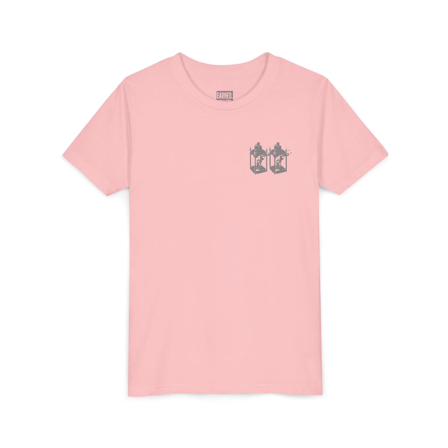 ONE IF BY LAND, TWO IF IT'S A DOUBLE Youth Tee (Paul Revere Grey)
