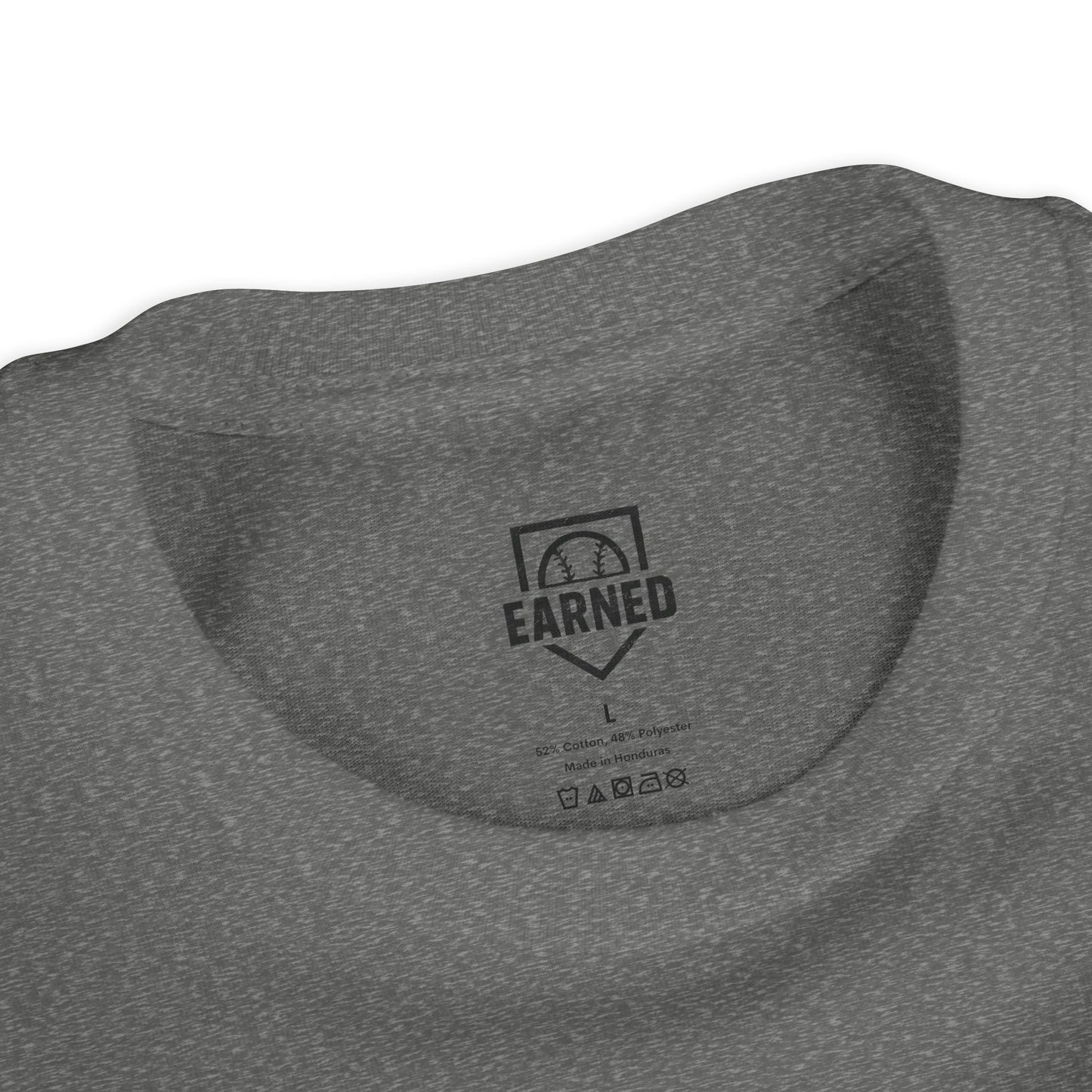 EARNED. ATHLETE. Logo Youth Tee (Black Font)
